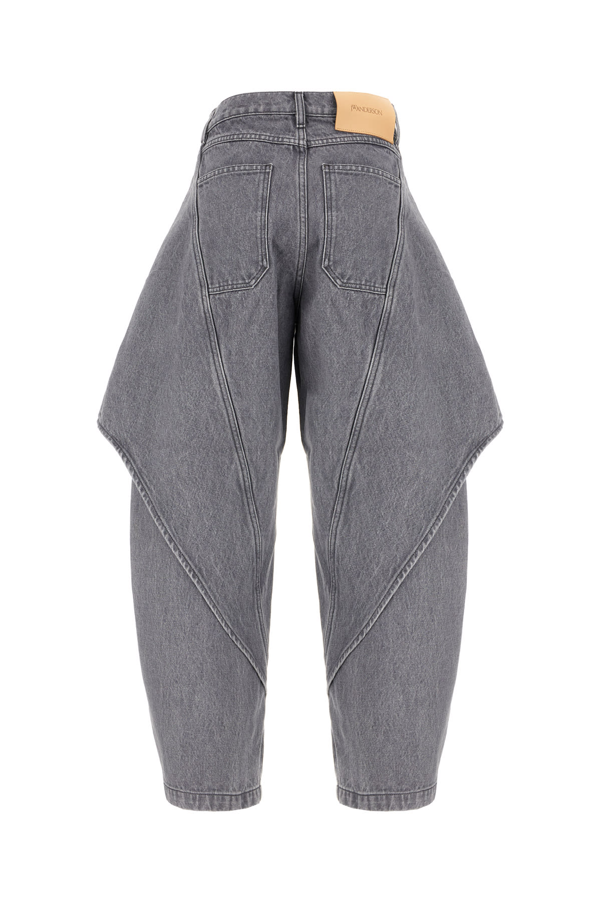 Jw Anderson Grey Denim Jeans In Gray