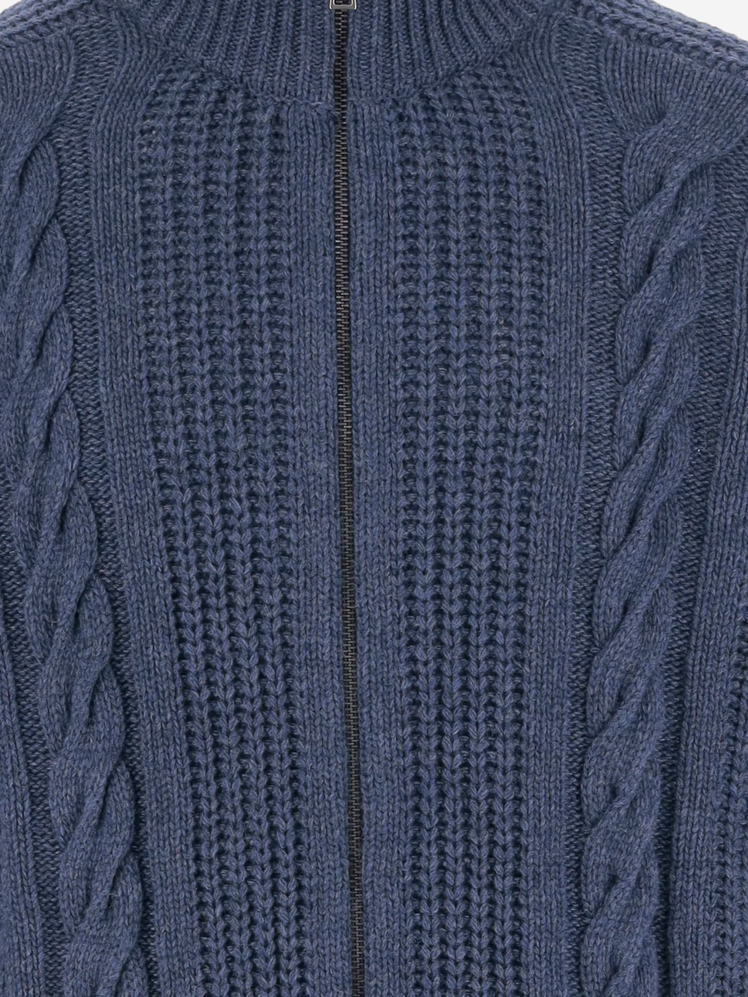 Tagliatore Godfrey Wool Blend Sweater In Blue