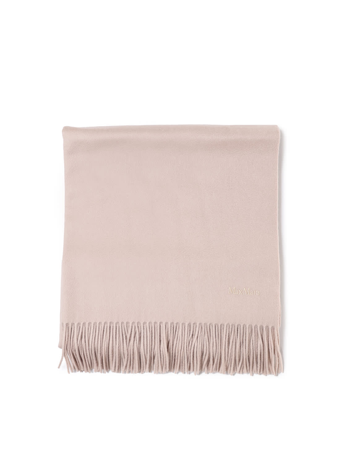Shop Max Mara Cashmere Stole With Embroidery In Pink