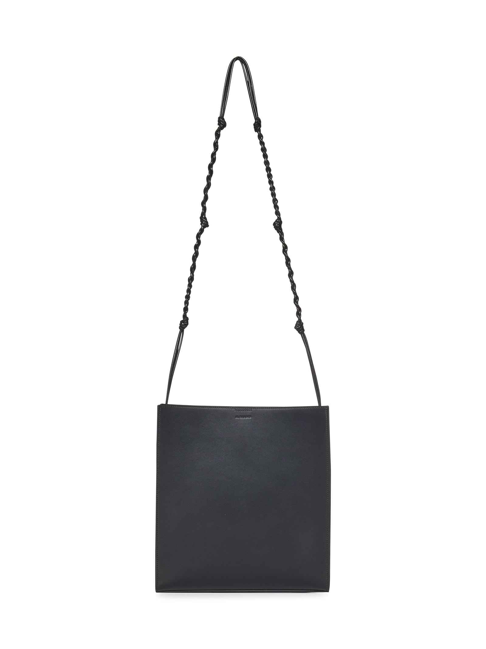 Shop Jil Sander Tangle Medium Shoulder Bag In Black