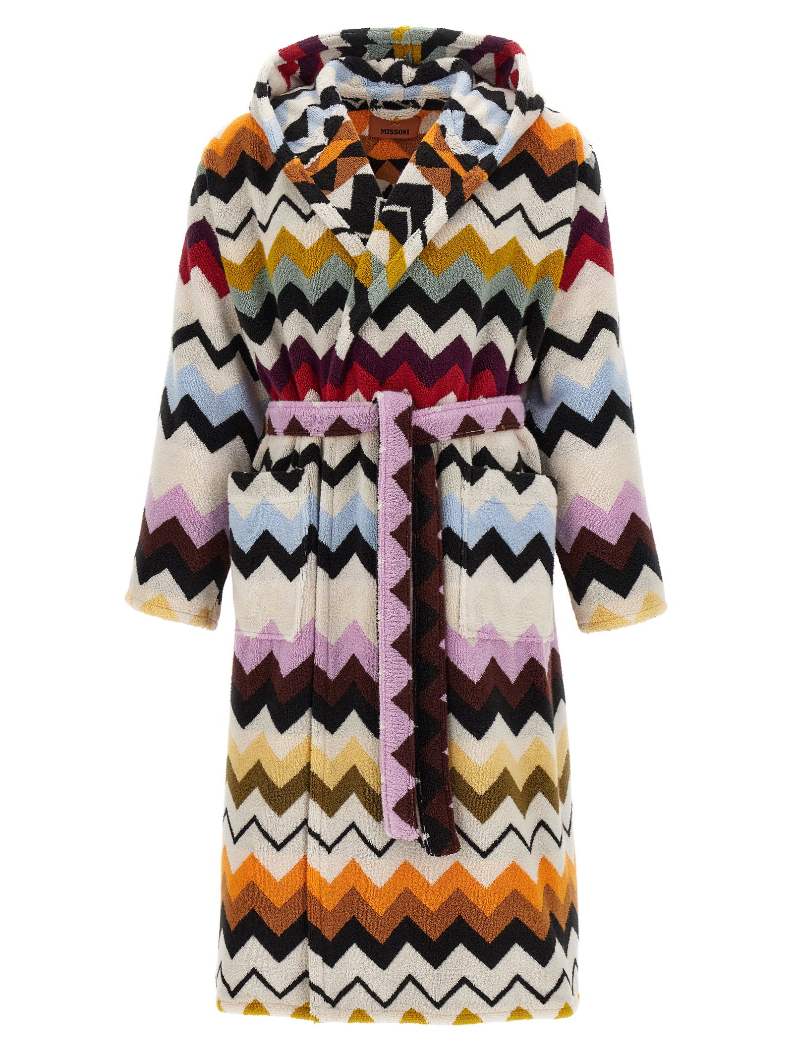 Missoni Murrina Hooded Bathrobe In Multi