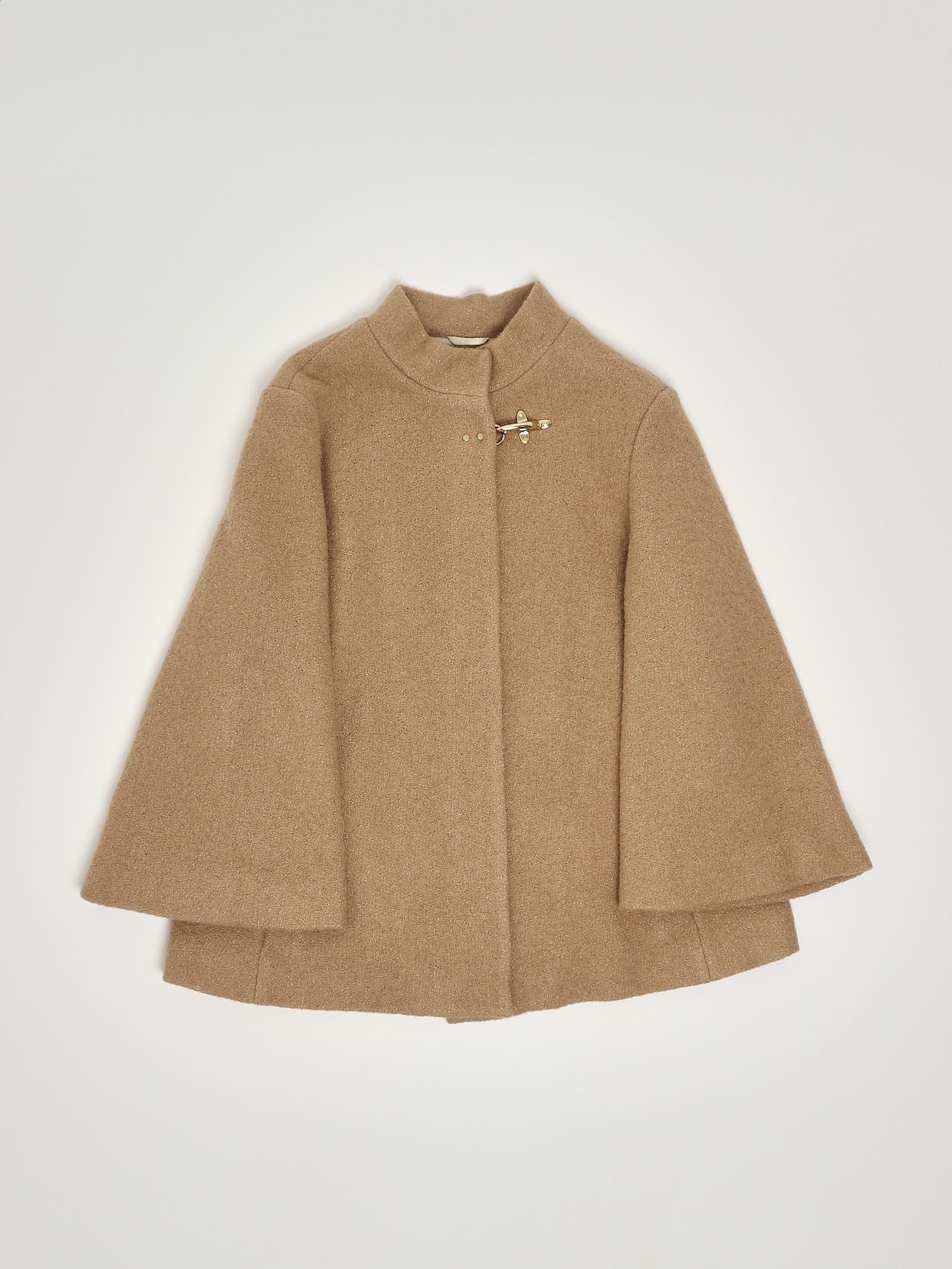 Fay Cape Jacket In Brown
