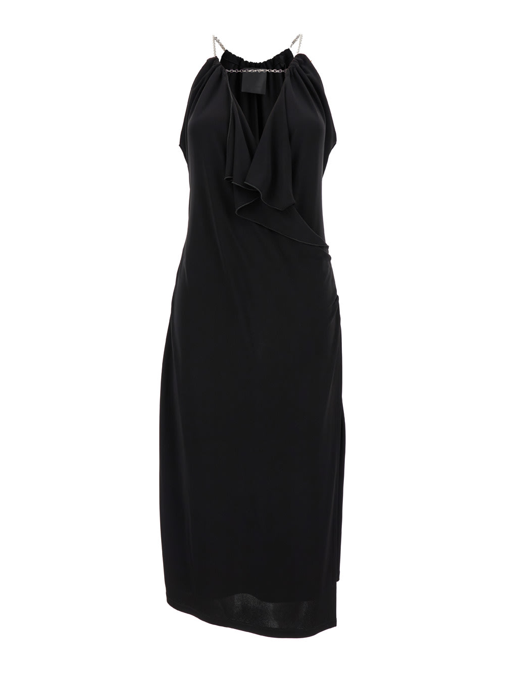 Givenchy Chain Straps Midi Dress In Black