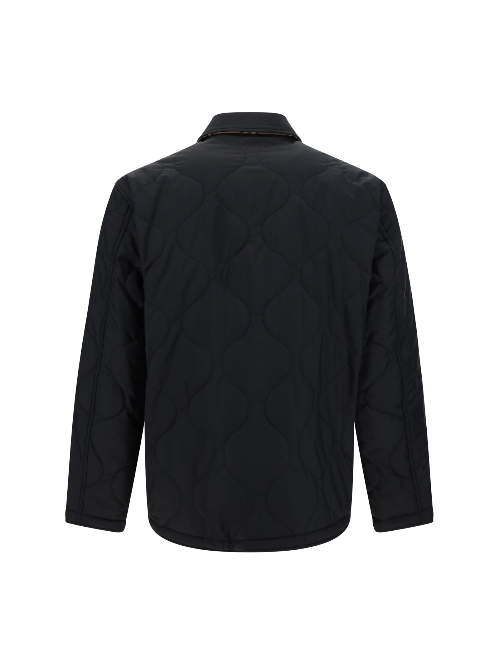 Shop Burberry Reversible Jacket In Black