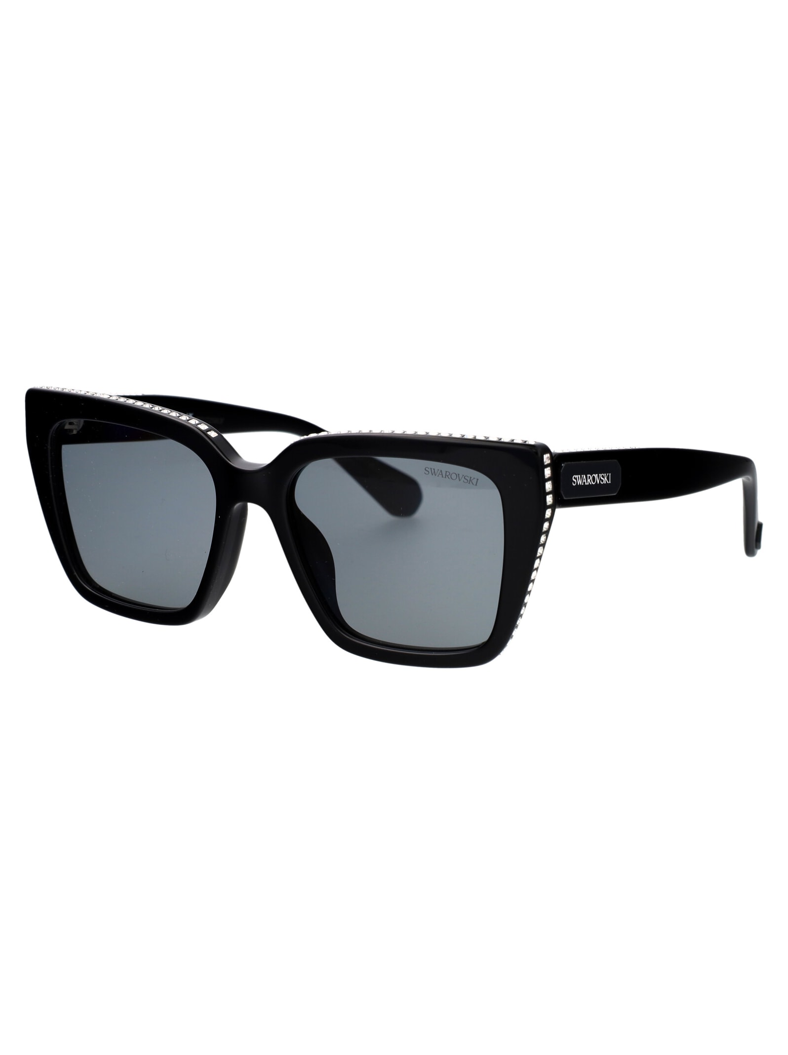 Swarovski 0sk6013 Sunglasses In 1010/1 Black