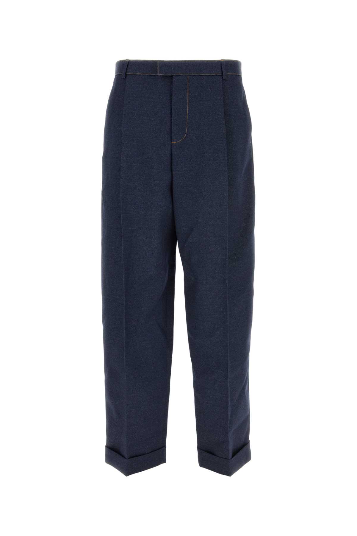 Bottega Veneta Tailored Long Trousers With Side Pockets And Zip Fastening In Purple