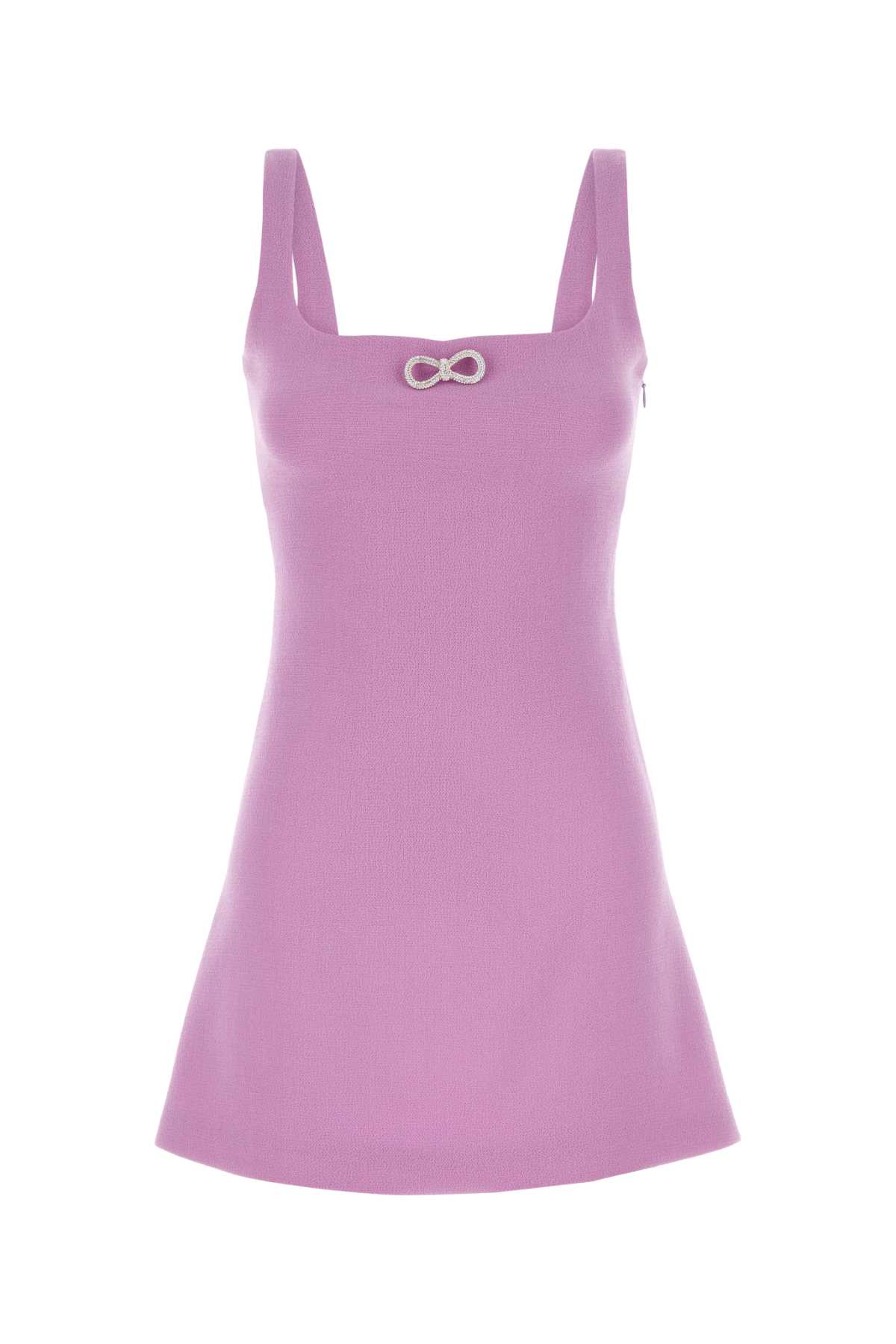 Lilac Wool Mini Dress