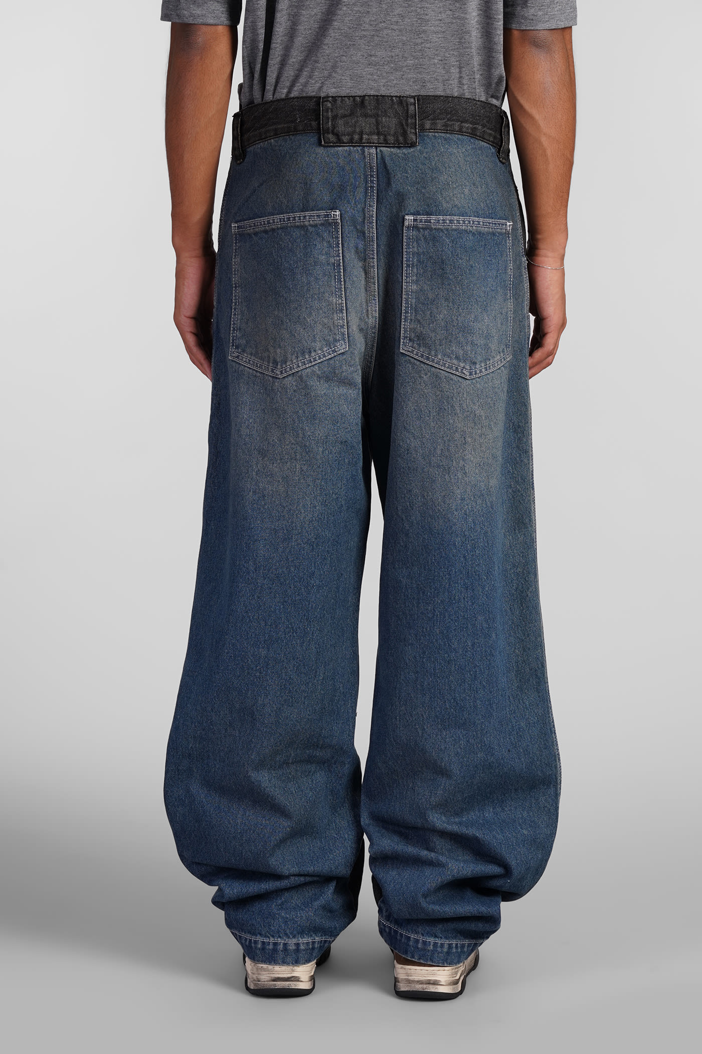 Shop Paura Vivienne Jeans In Blue Cotton