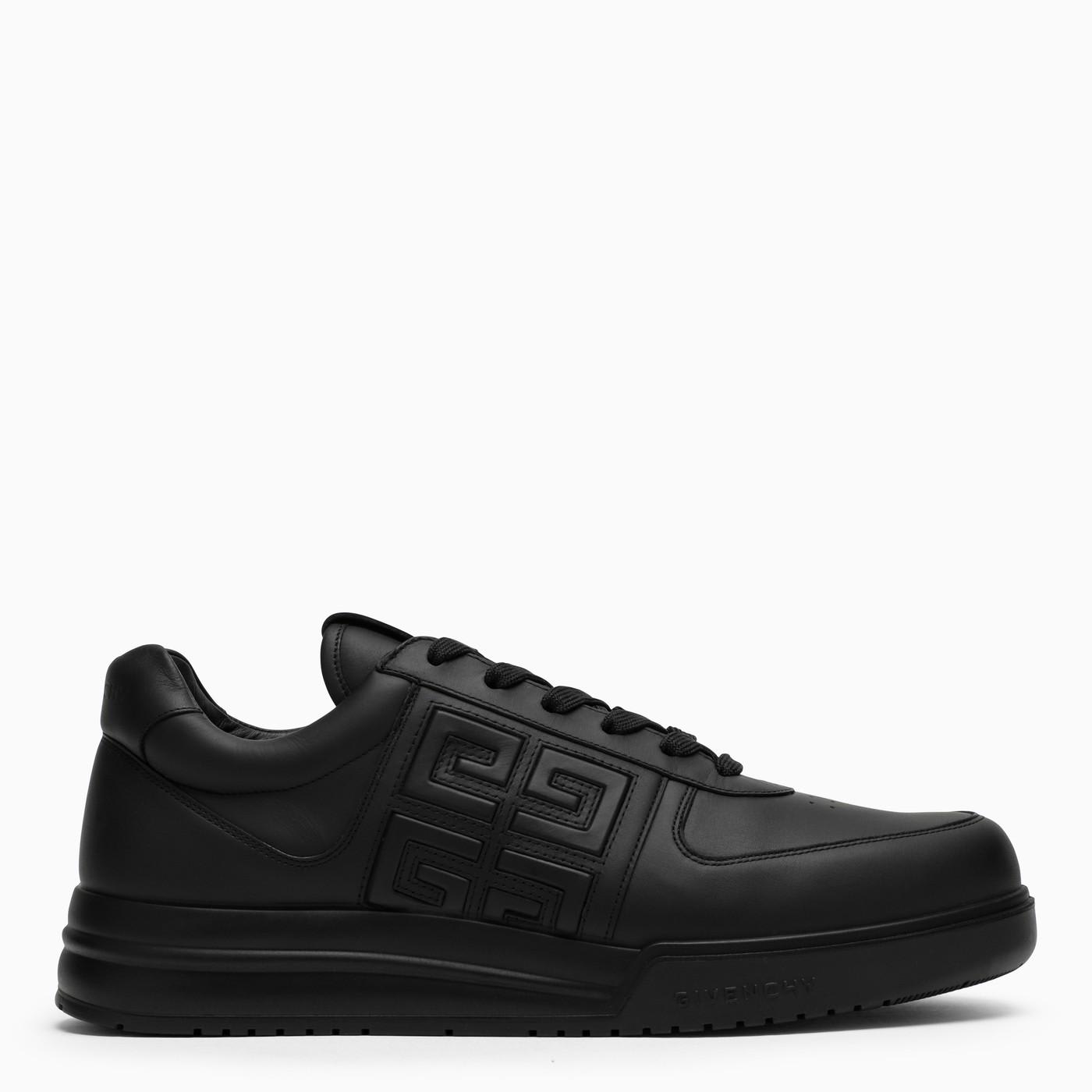 Givenchy G4 Brand-plaque Leather Low-top Trainers In Black