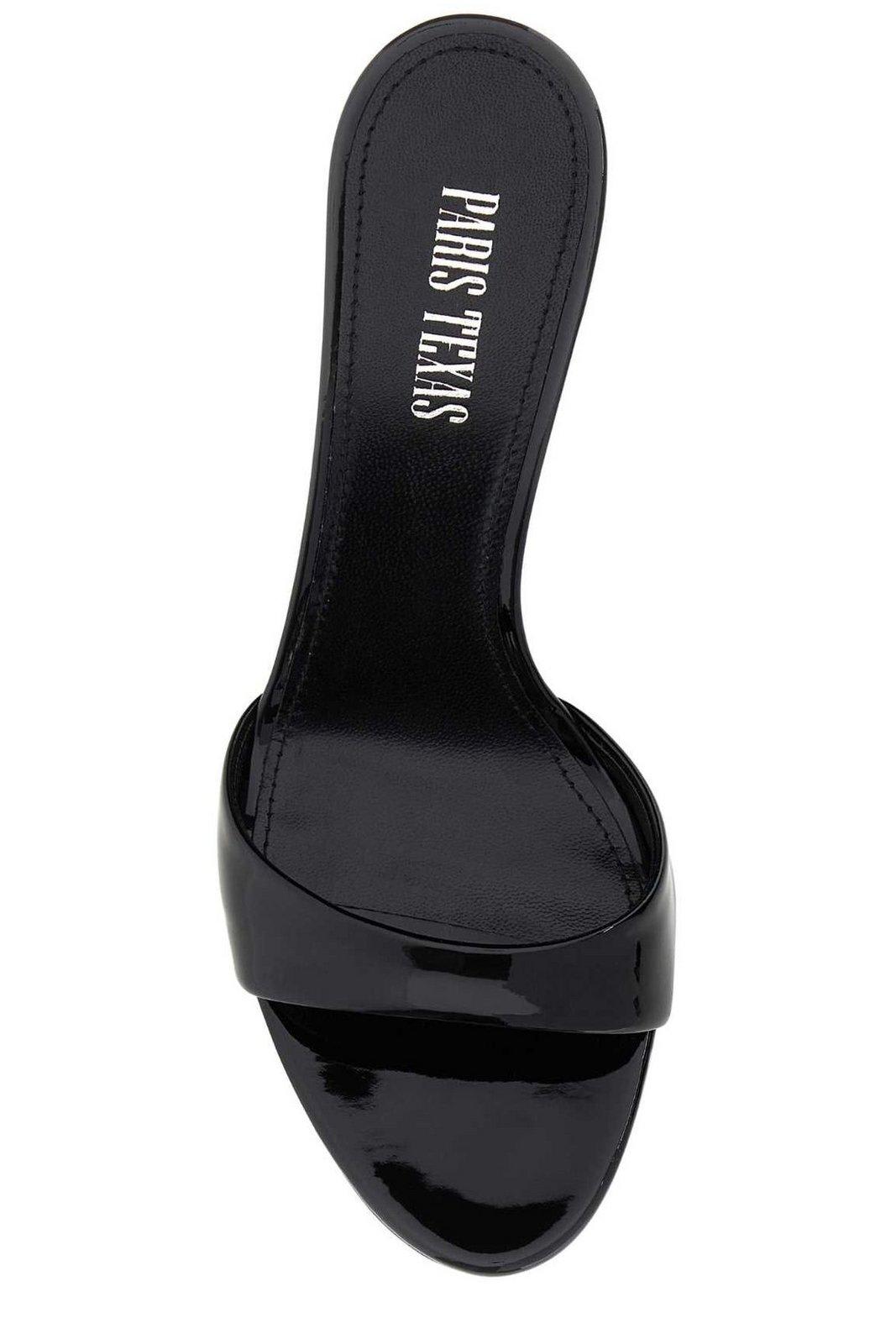 Shop Paris Texas Lidia Stiletto Heel Mules In Black