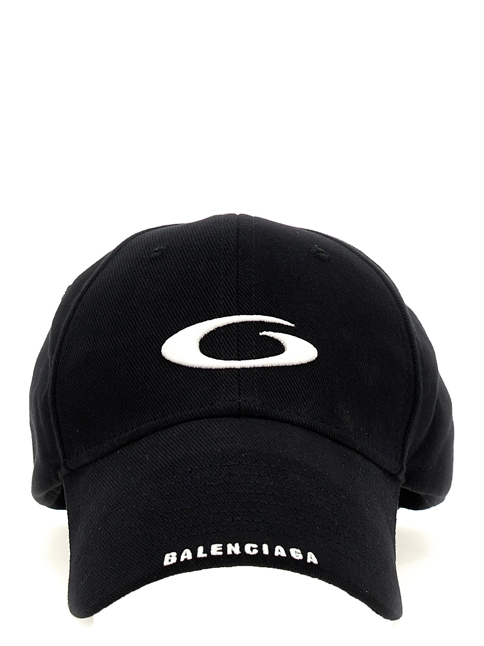 Shop Balenciaga New Sporty Cap Cap In White/black