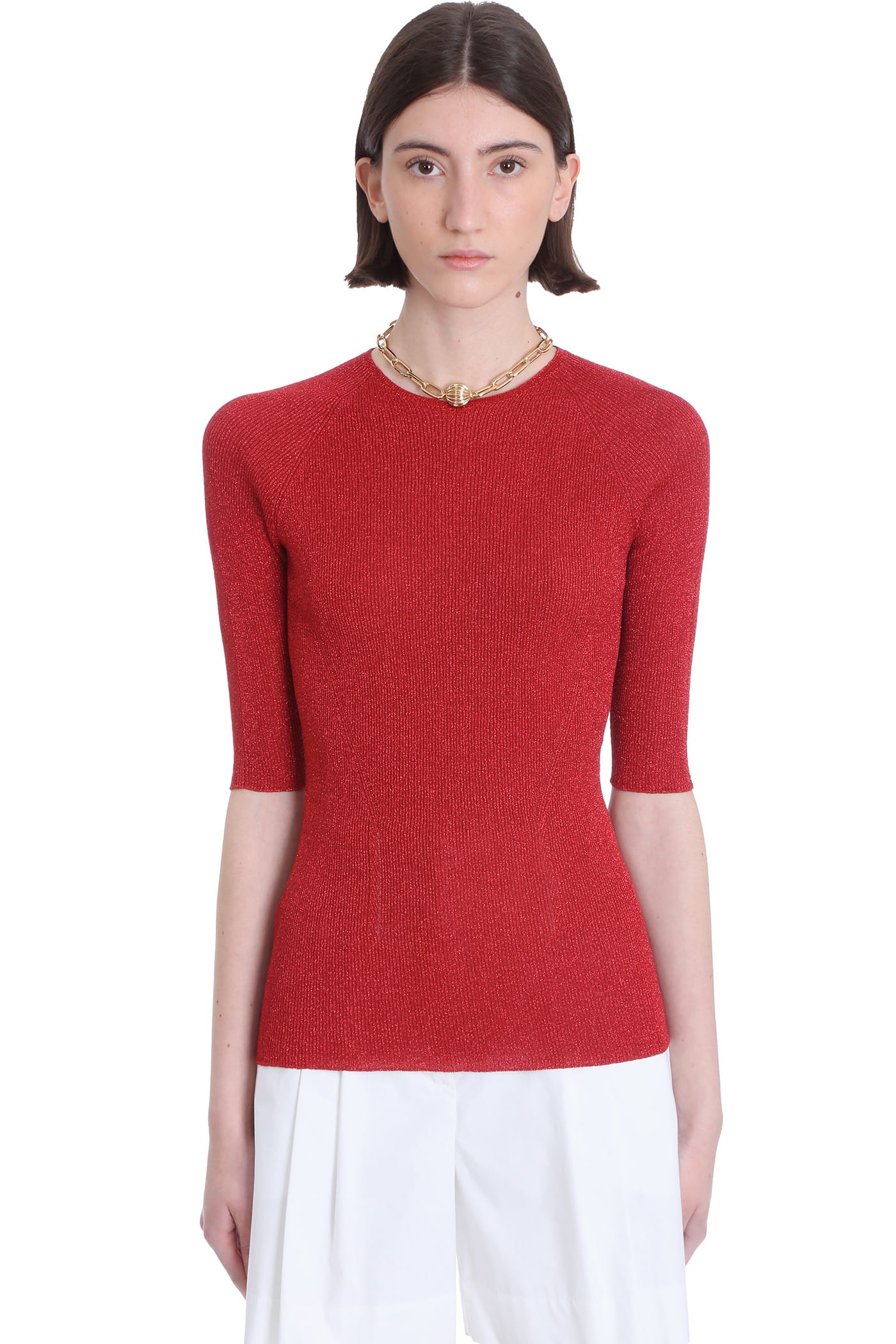 Lanvin Knitwear In Red Polyester