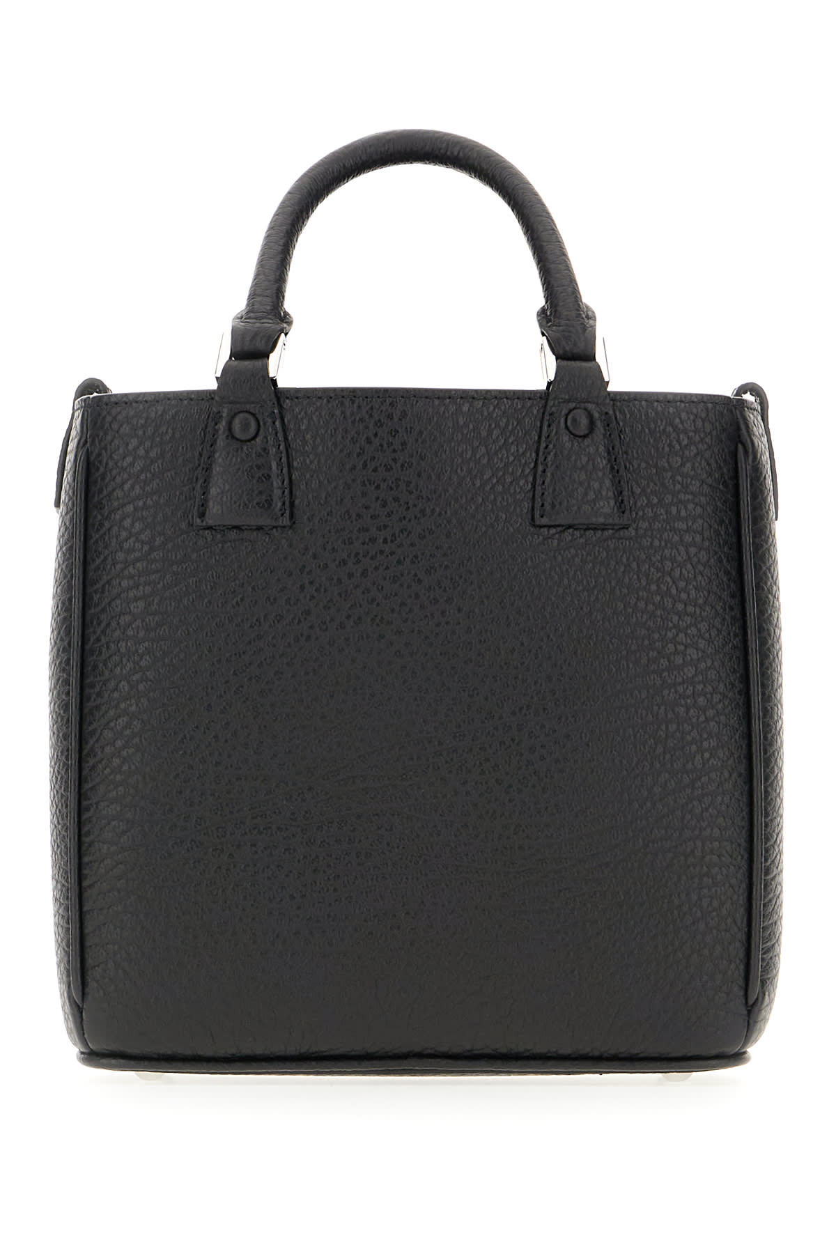 Shop Maison Margiela Black Leather 5ac Handbag