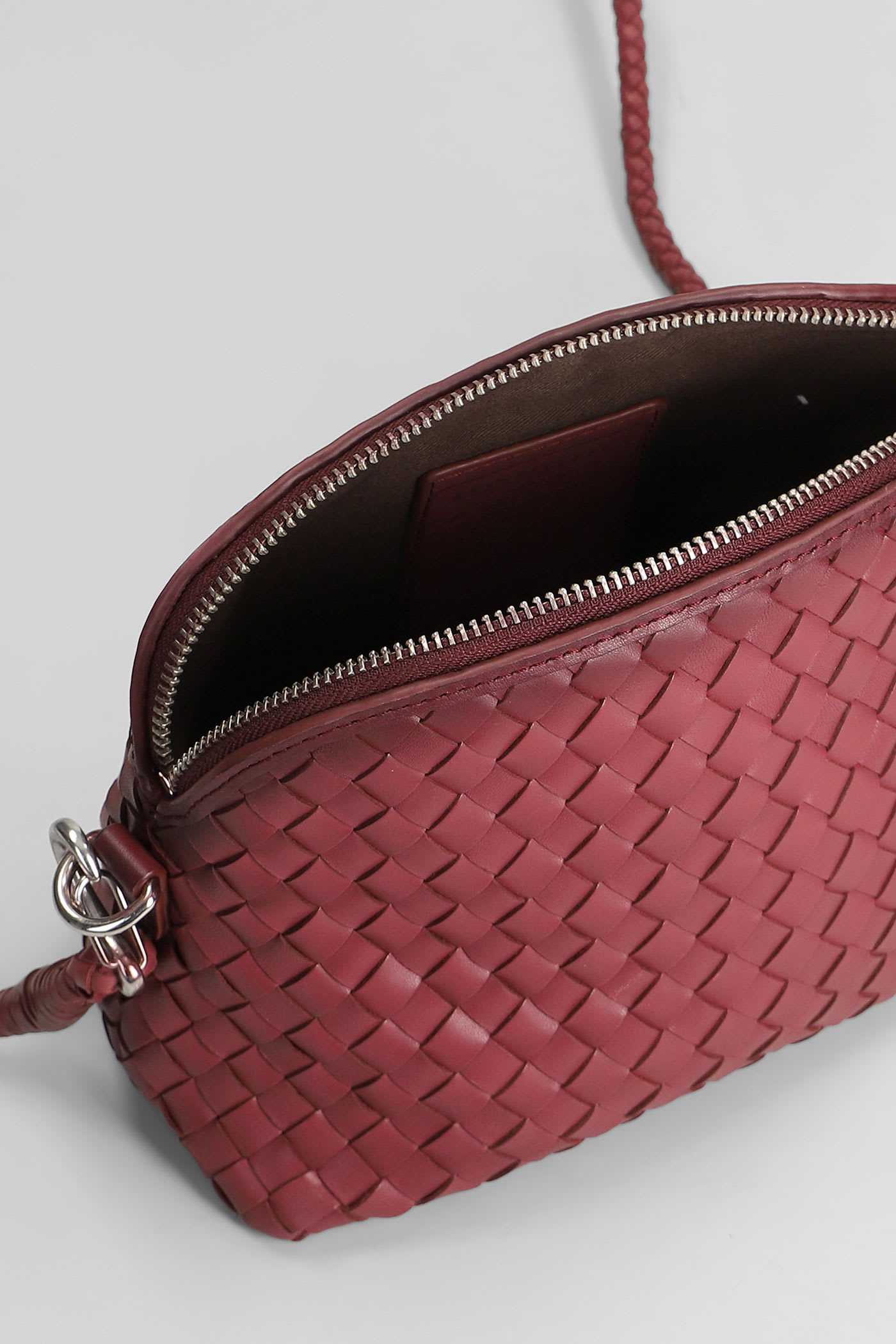Dragon Diffusion Chunky Fellini Shoulder Bag In Bordeaux Leather In Burgundy