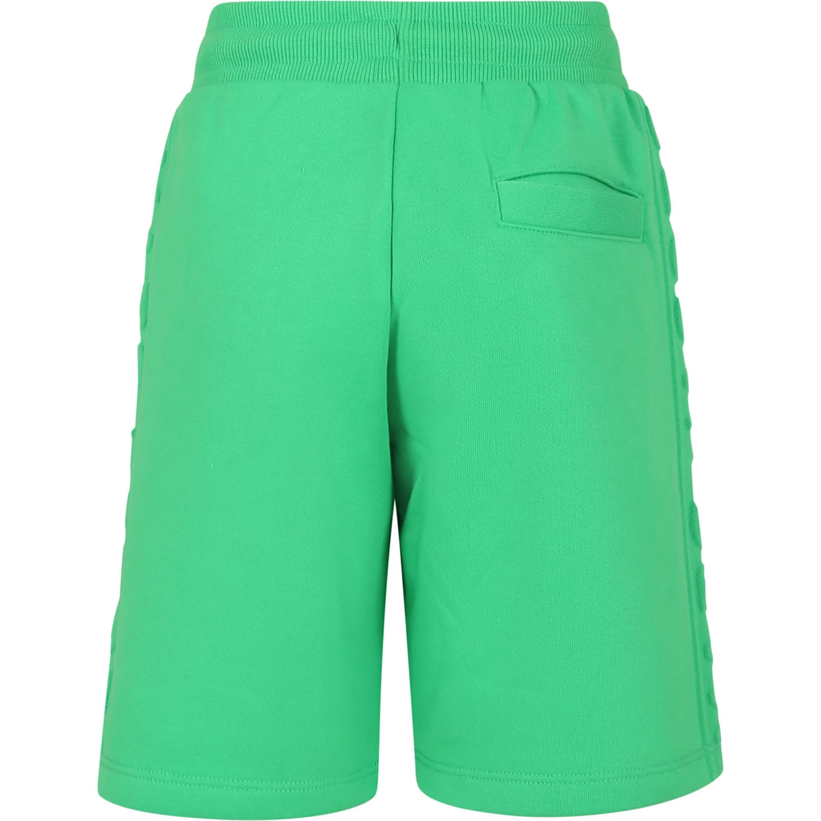 Shop Little Marc Jacobs Green Shorts For Boy With Logo