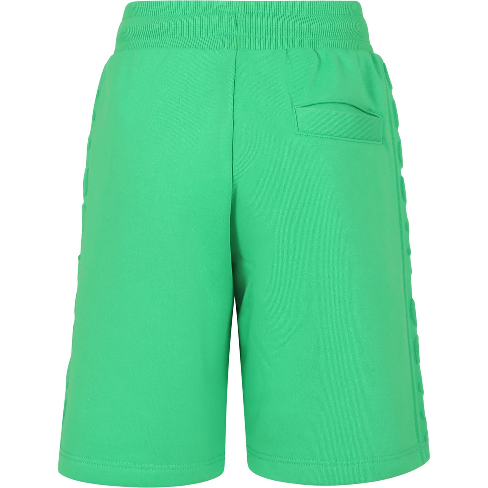 Marc Jacobs Green Shorts For Boy With Logo In Green