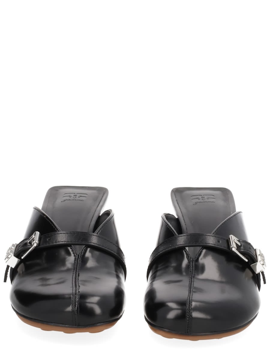 Ganni Mules With Heels In Black
