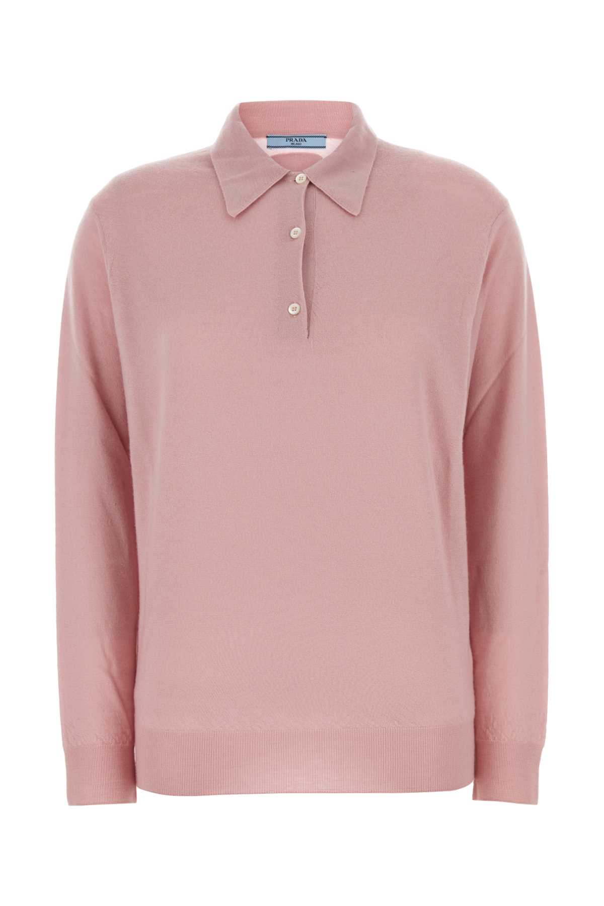 Pink Cashmere Polo Shirt