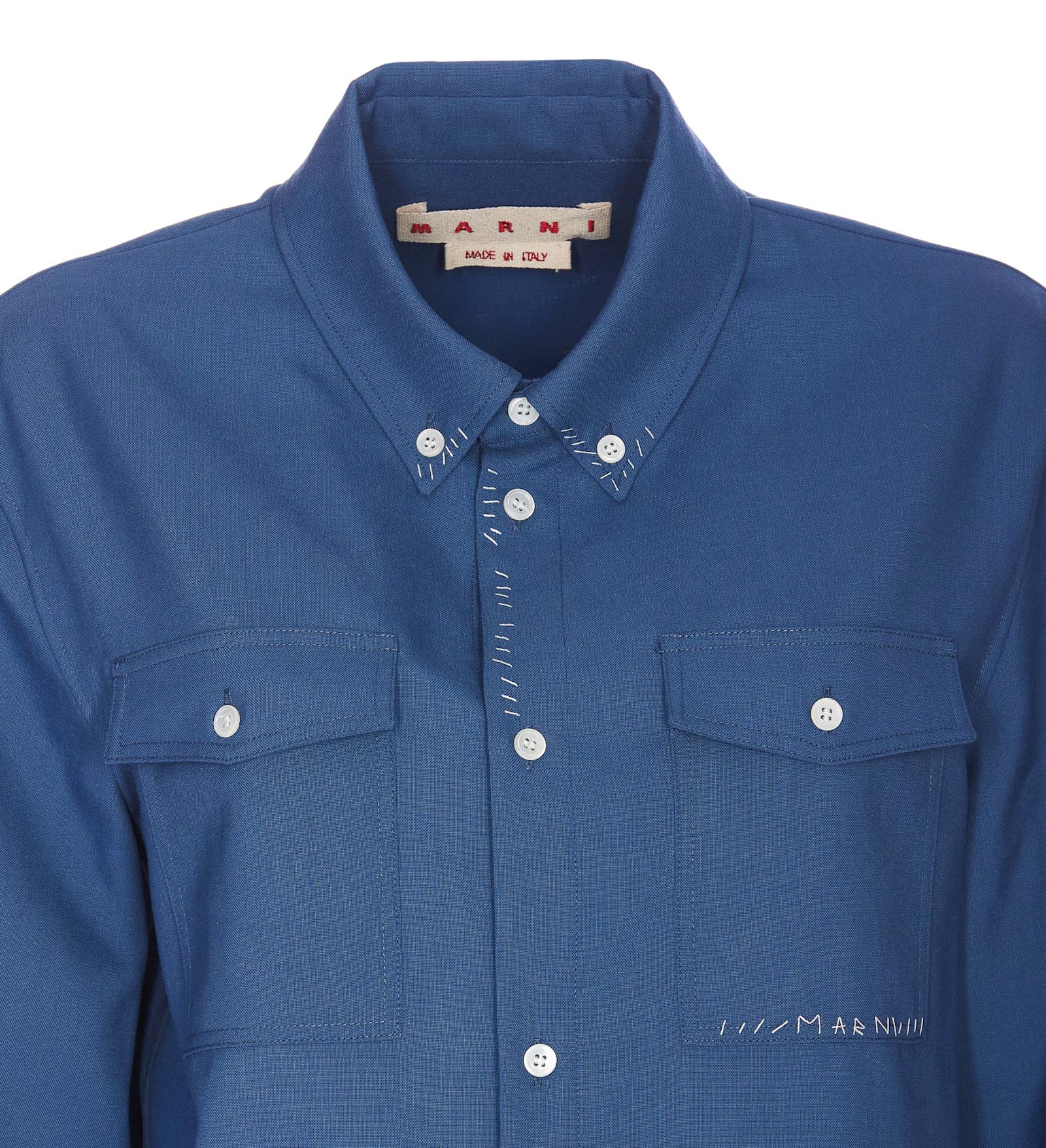 Shop Marni Shirt In Blue