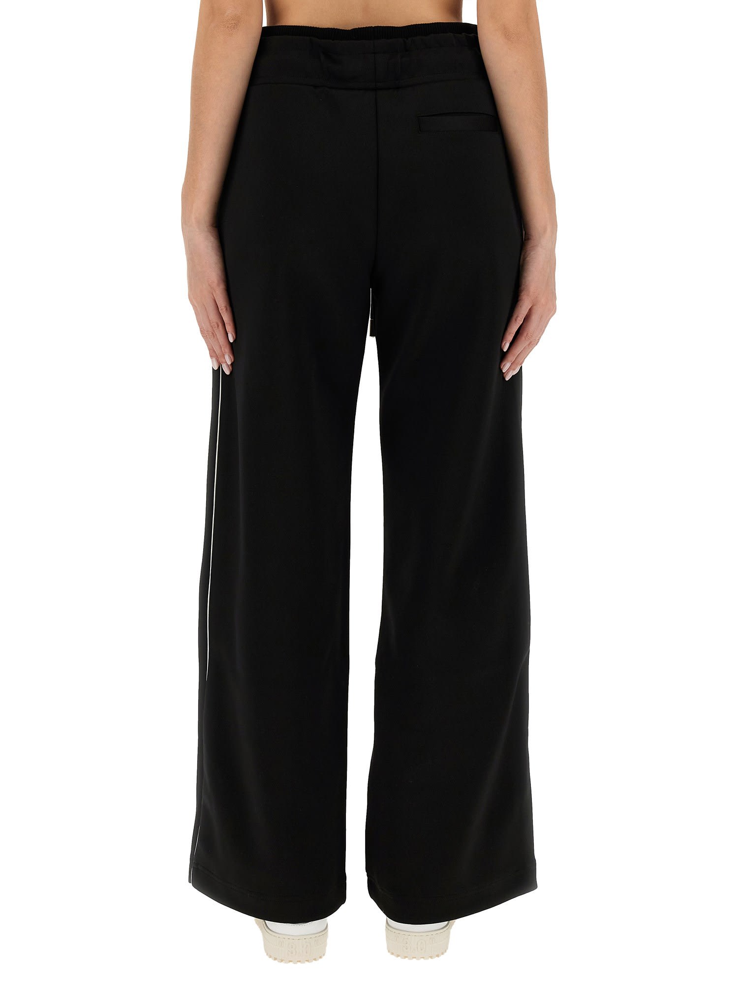 Off-white Loose Fit Pants In Black Black