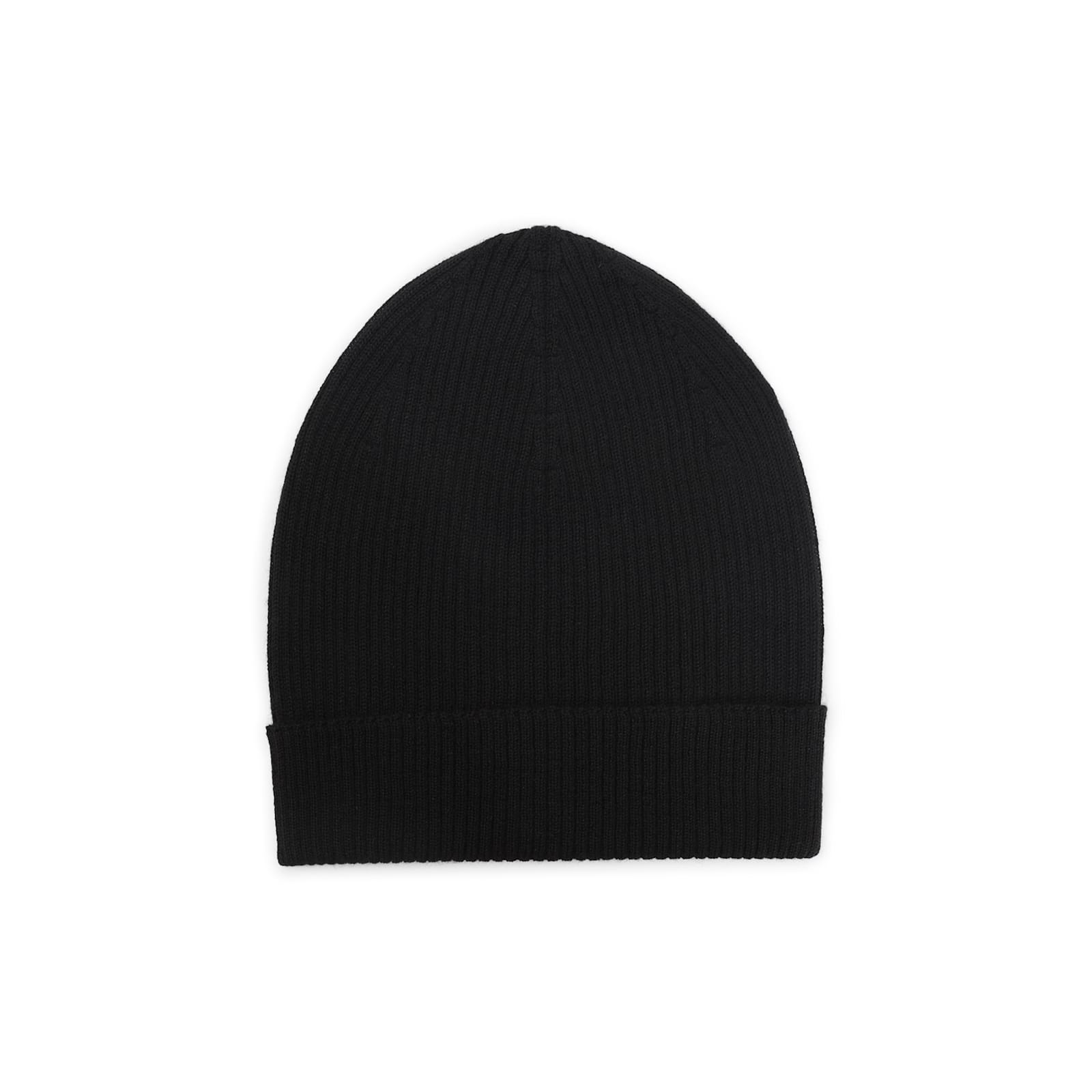 Rick Owens Ribbed Wool Beanie In Gray
