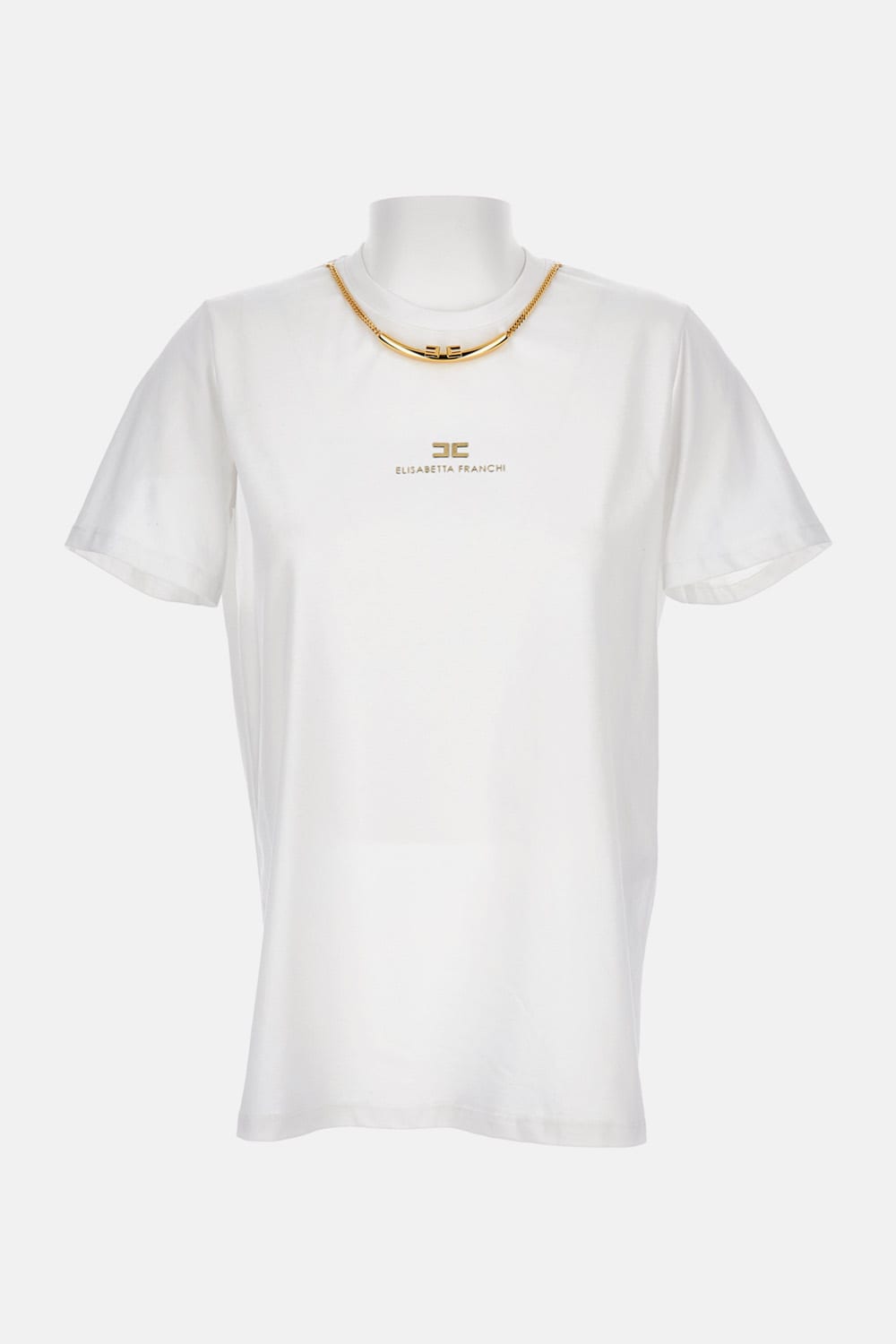 Elisabetta Franchi T-shirt With Logo In White