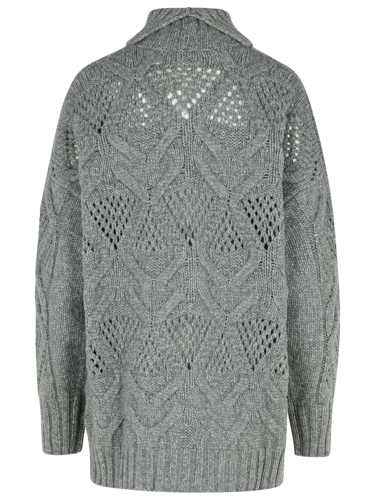 Shop Sportmax Edicola Grey Wool Blend Sweater