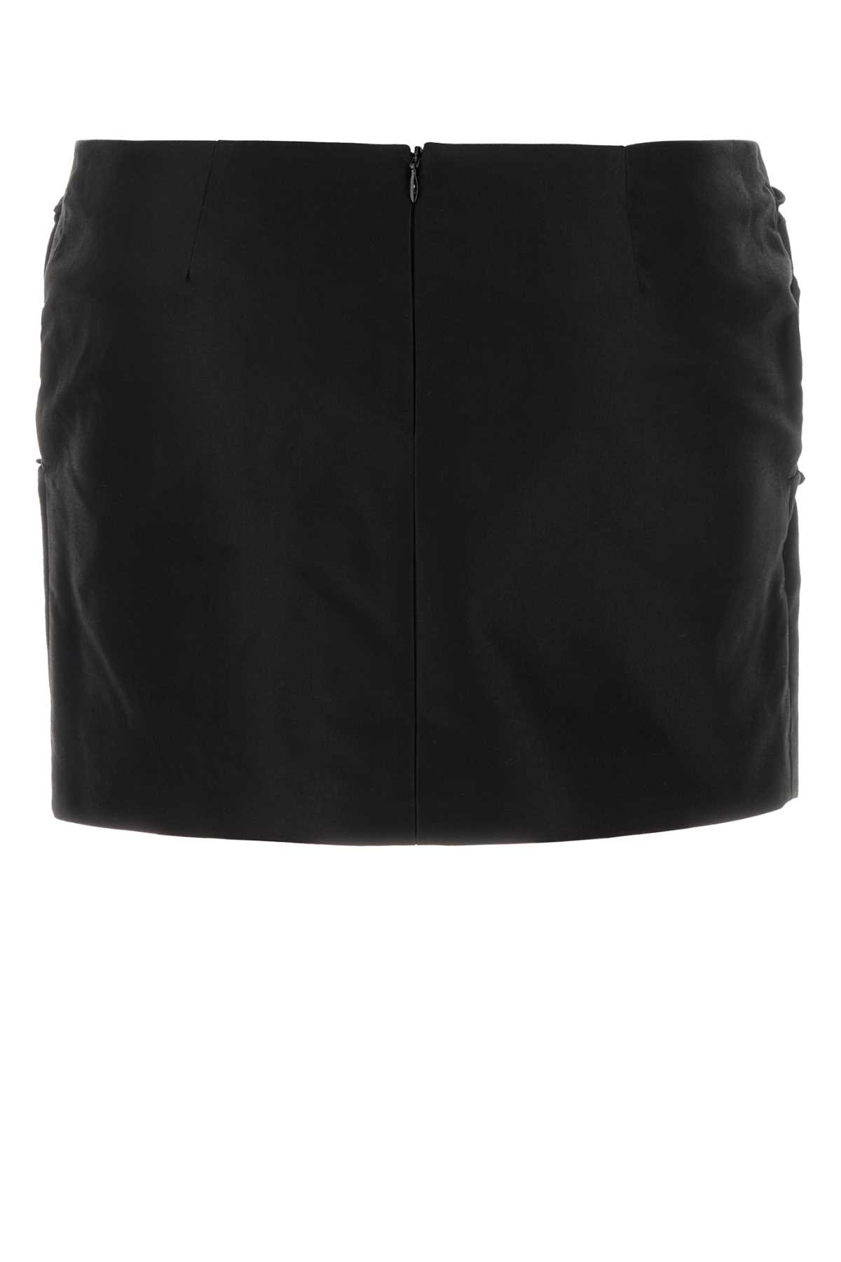 Magda Butrym Mini Skirt Ruffle Detail In Black