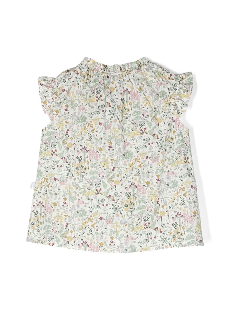 Il Gufo Short-sleeved Blouse In Multicolour
