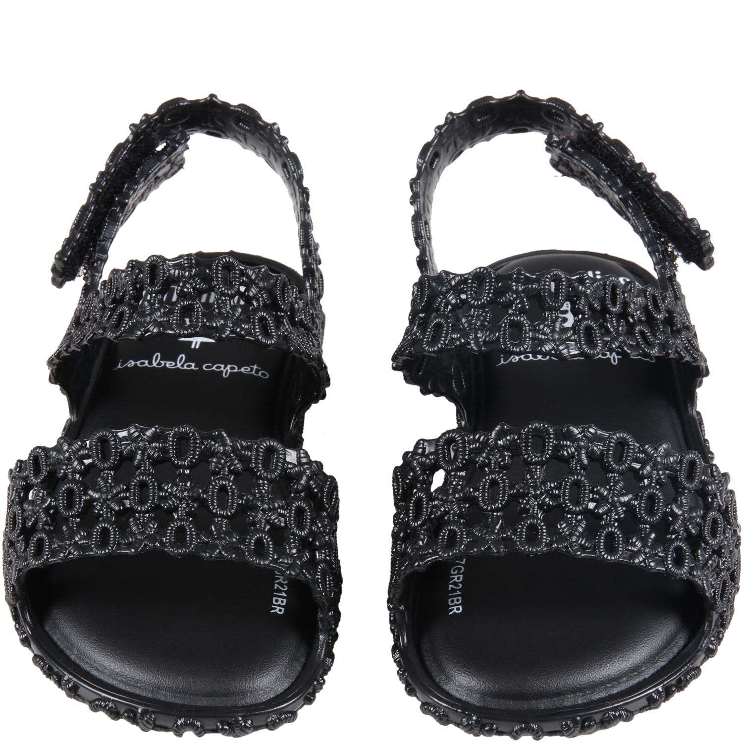 Shop Melissa Black Sandals For Girl
