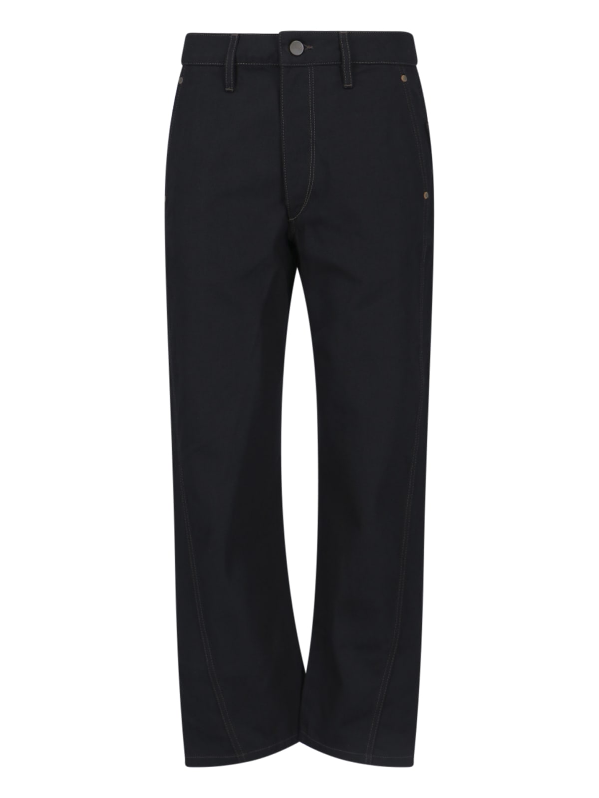 Shop Lemaire Twisted Pants In Black
