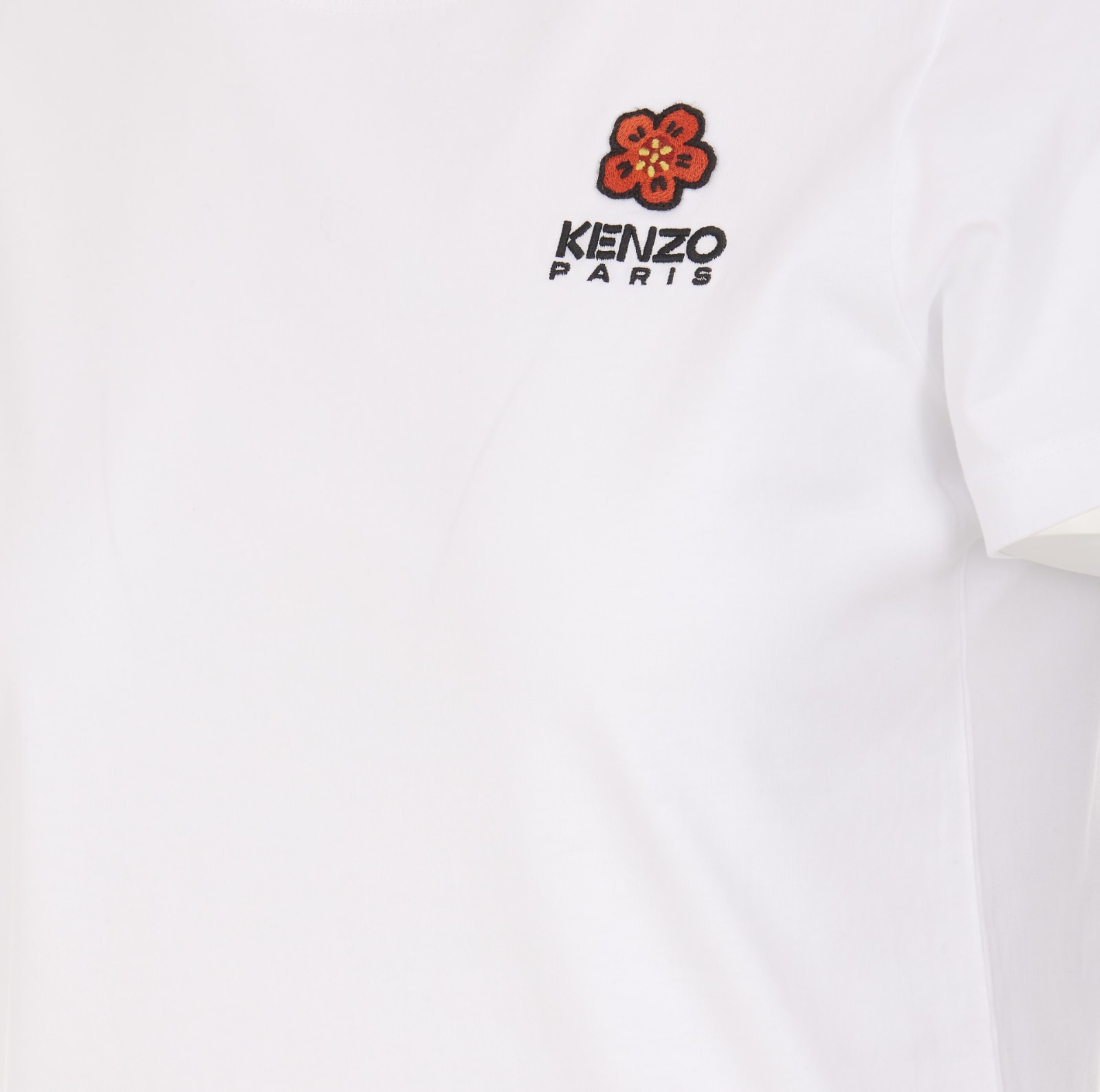Shop Kenzo Crest Logo T-shirt In Blanc