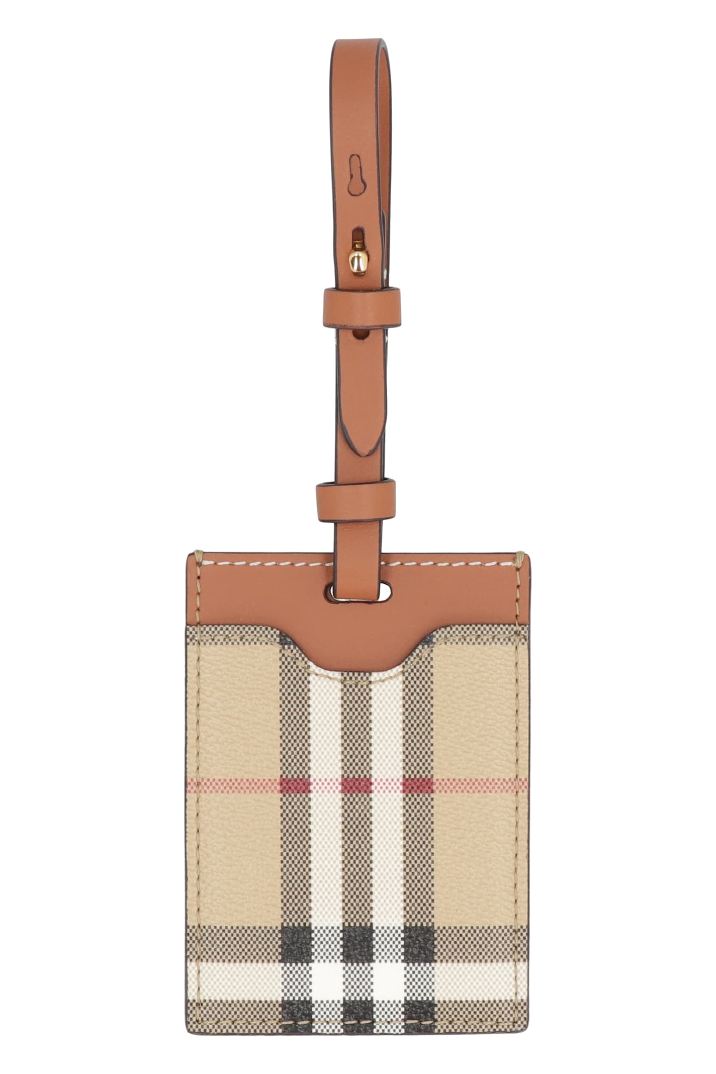 Burberry Leather Luggage Tag In Multi