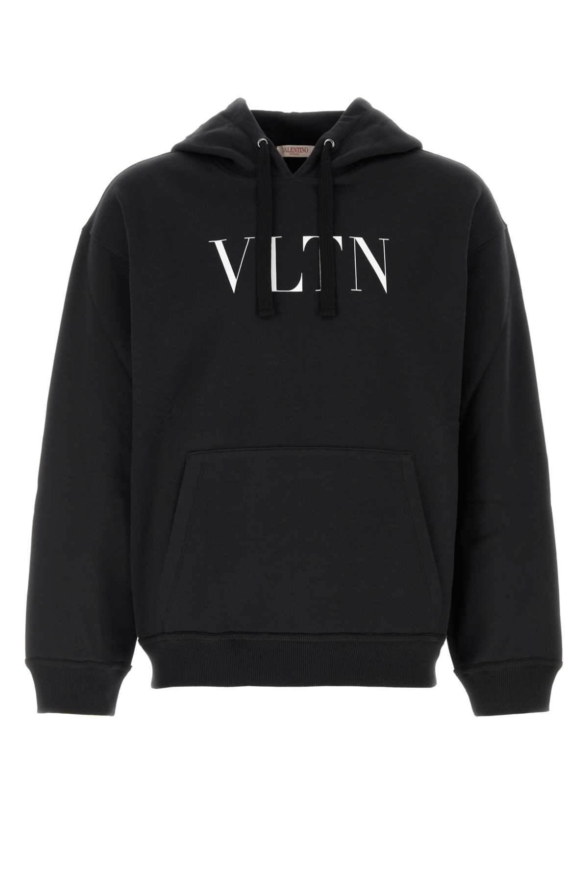 Shop Valentino Black Cotton Blend Sweatshirt In Nero