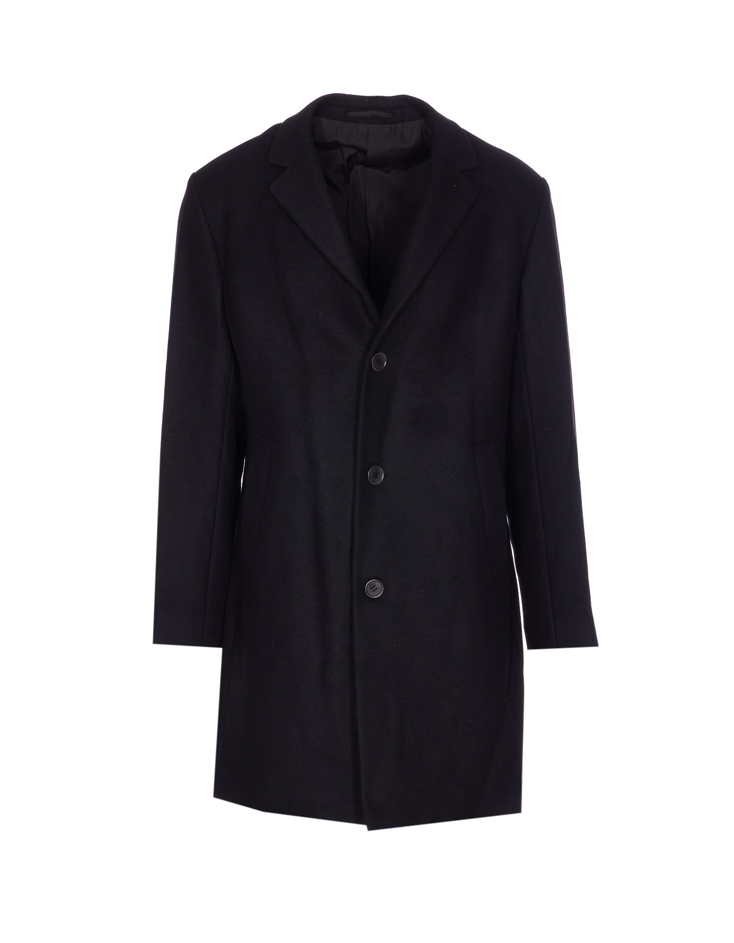 Nn07 Austin Button-closure Coat In Black
