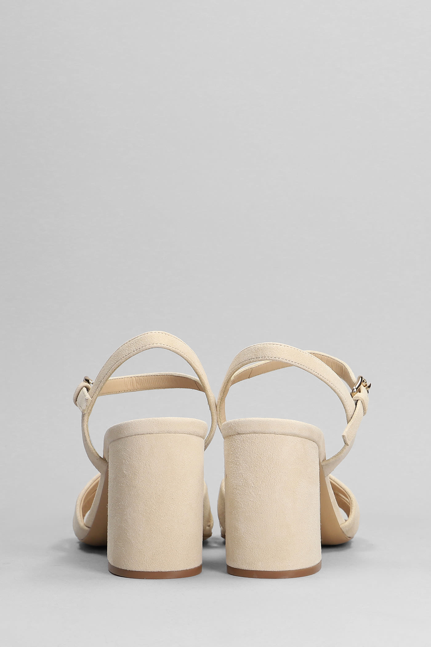 Shop Komono Isla Sandals In Beige Suede