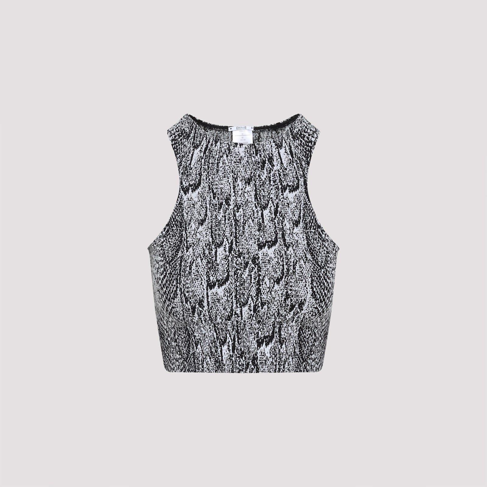 Wolford Seamless Python-print Crop Top In Multi
