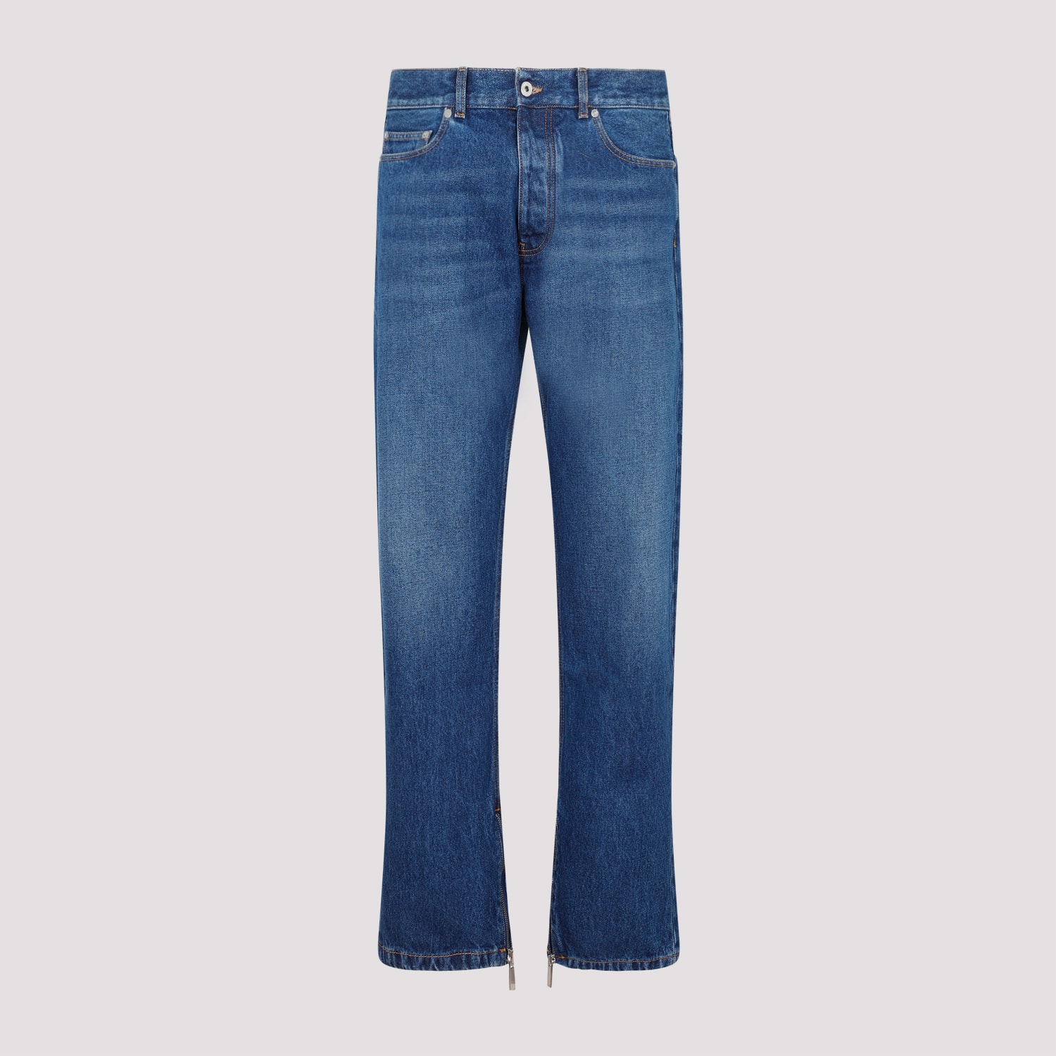 Shop Off-white Skate Jeans In Medium Blue