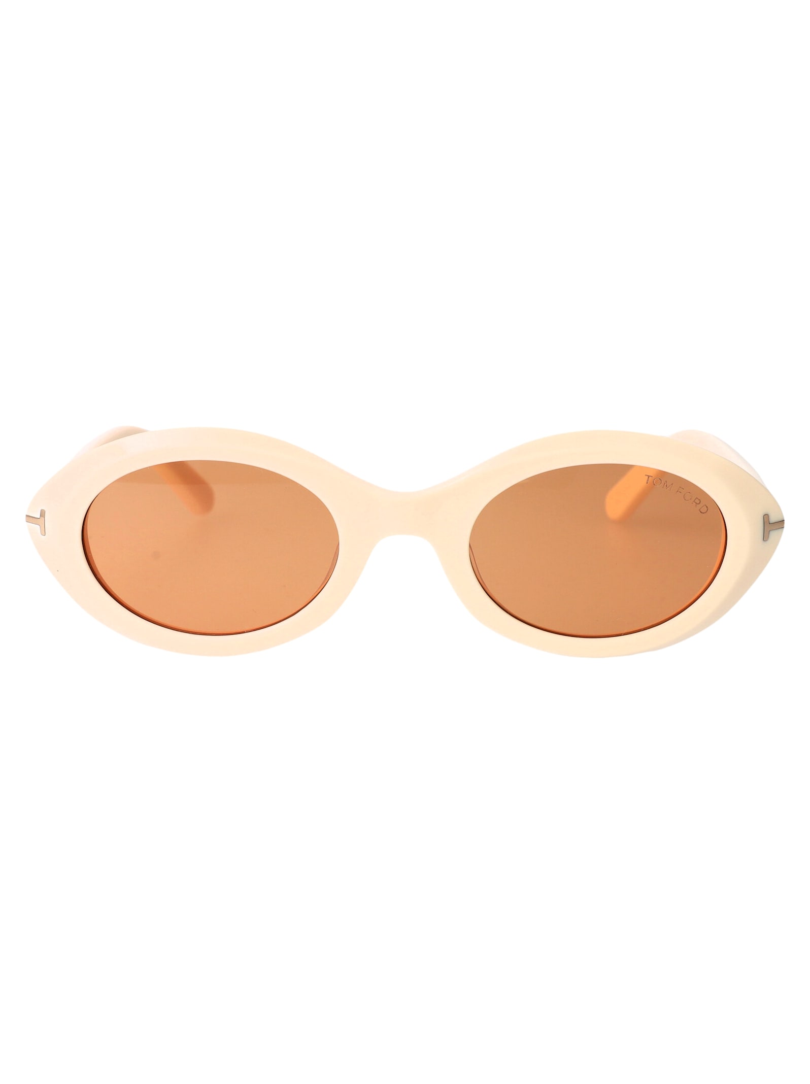 Shop Tom Ford Ft1186/s Sunglasses In Cream White