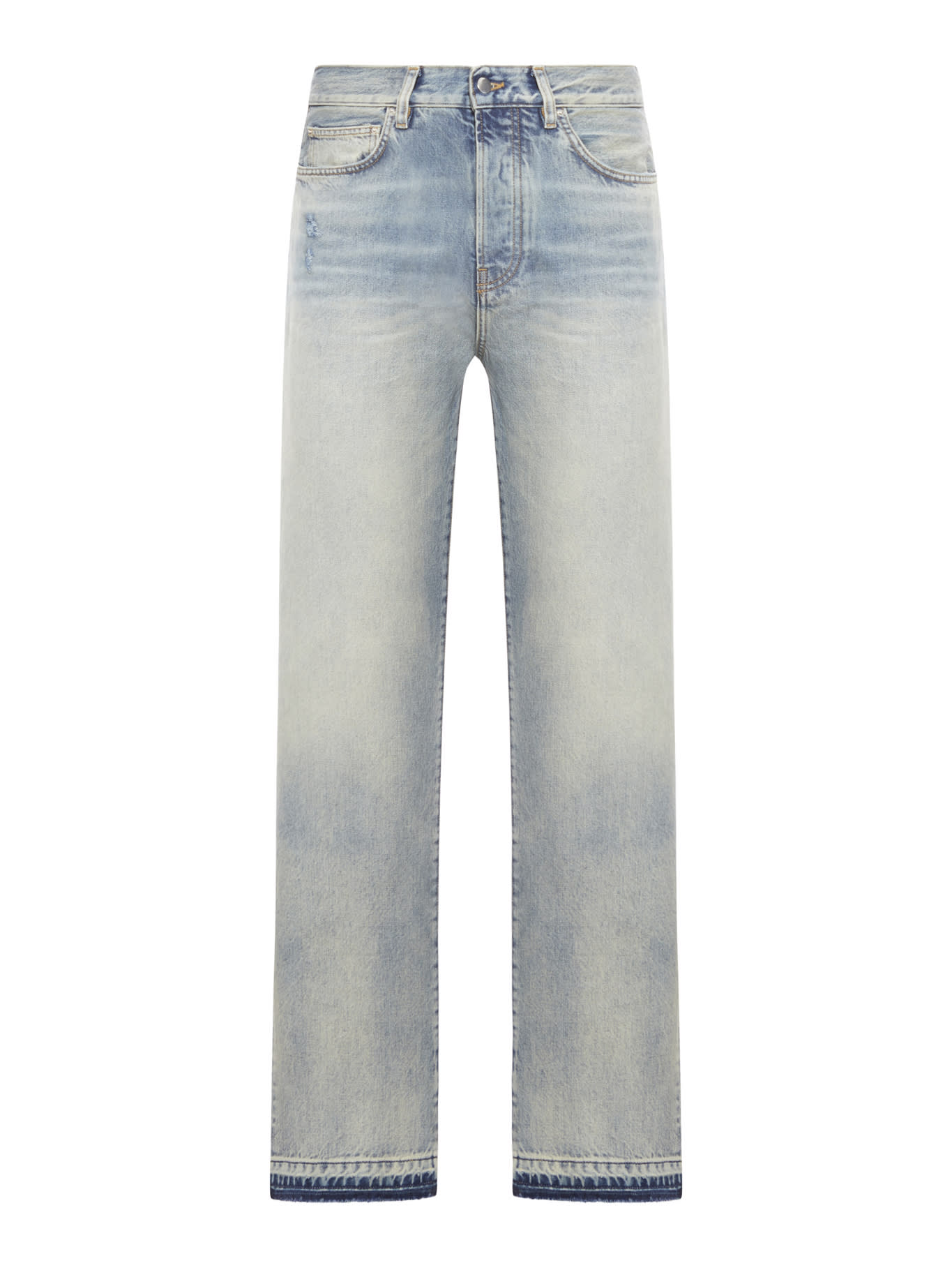 Amiri Released Hem Straight Jean In Antique Indigo