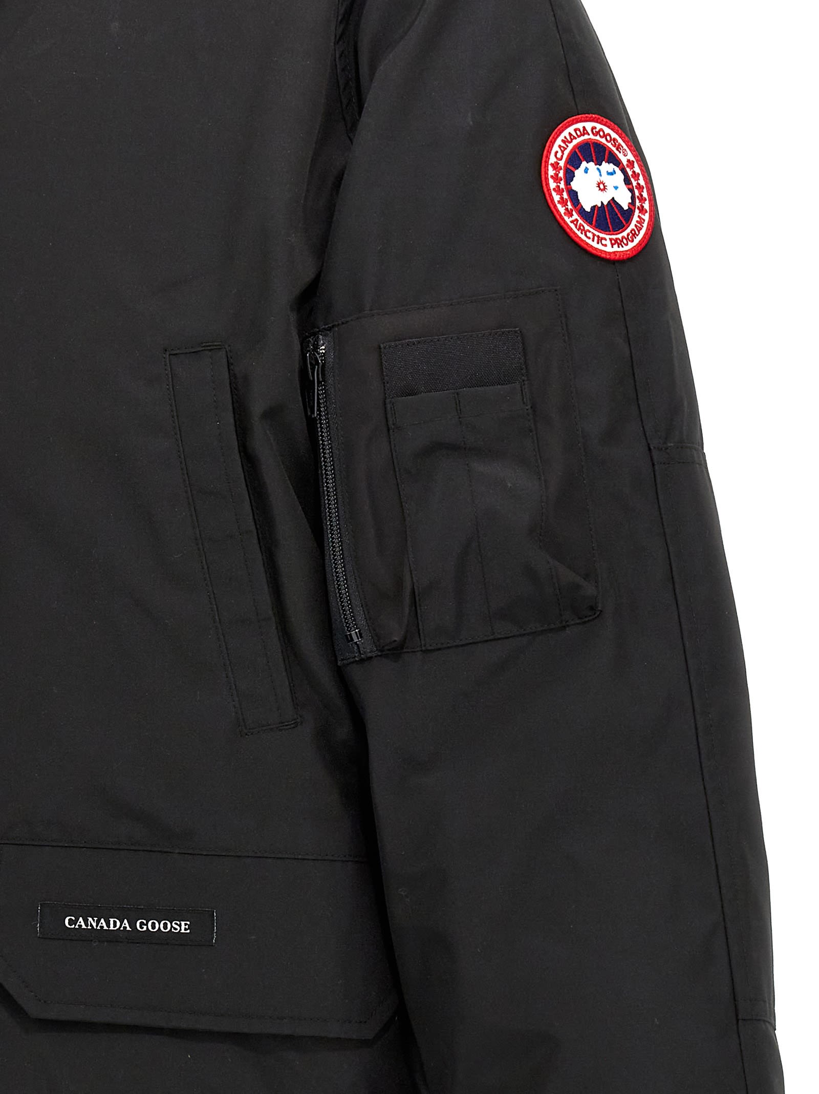 Shop Canada Goose Chilliwack Bomber Jacket In Black