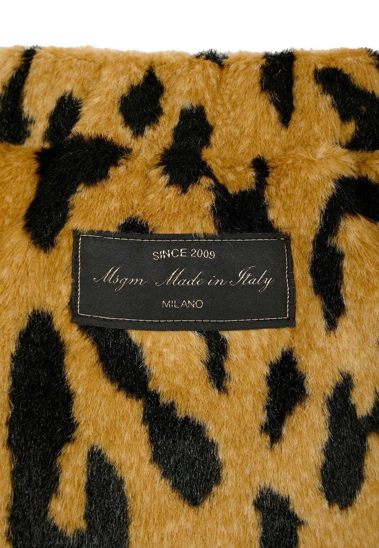 Msgm Brown Skirt For Girl With Spotted Print In Neutral