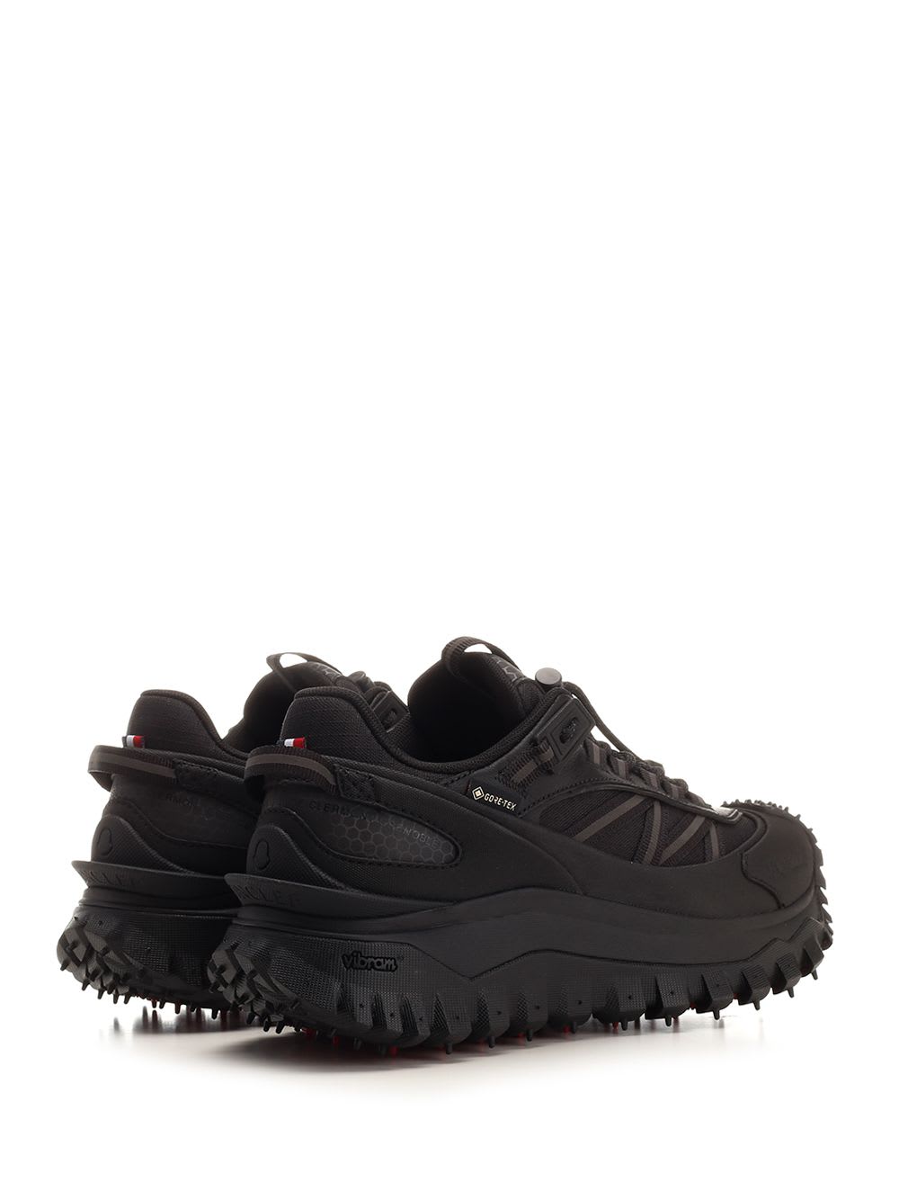 Shop Moncler Trailgrip Sneakers In Black