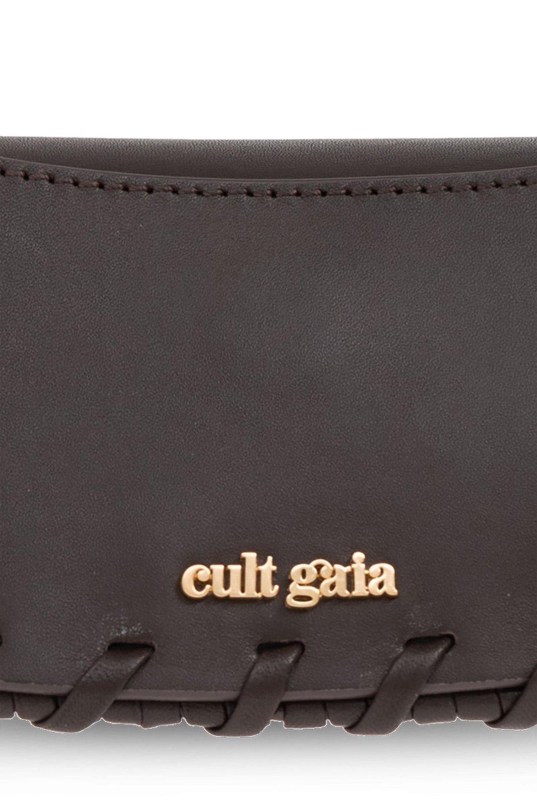 Shop Cult Gaia Aiko Logo Lettering Tote Bag In Brown