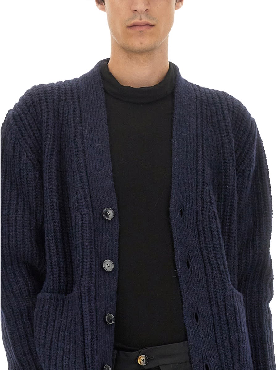 Shop Pt01 V-neck Cardigan In Blue