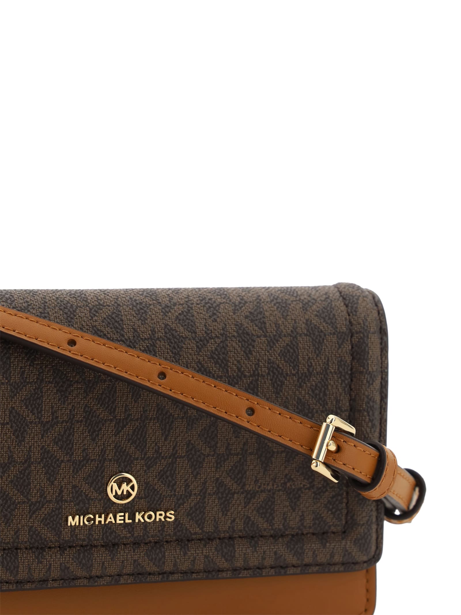 Michael Kors Jet Set Charm Shoulder Bag In Brown