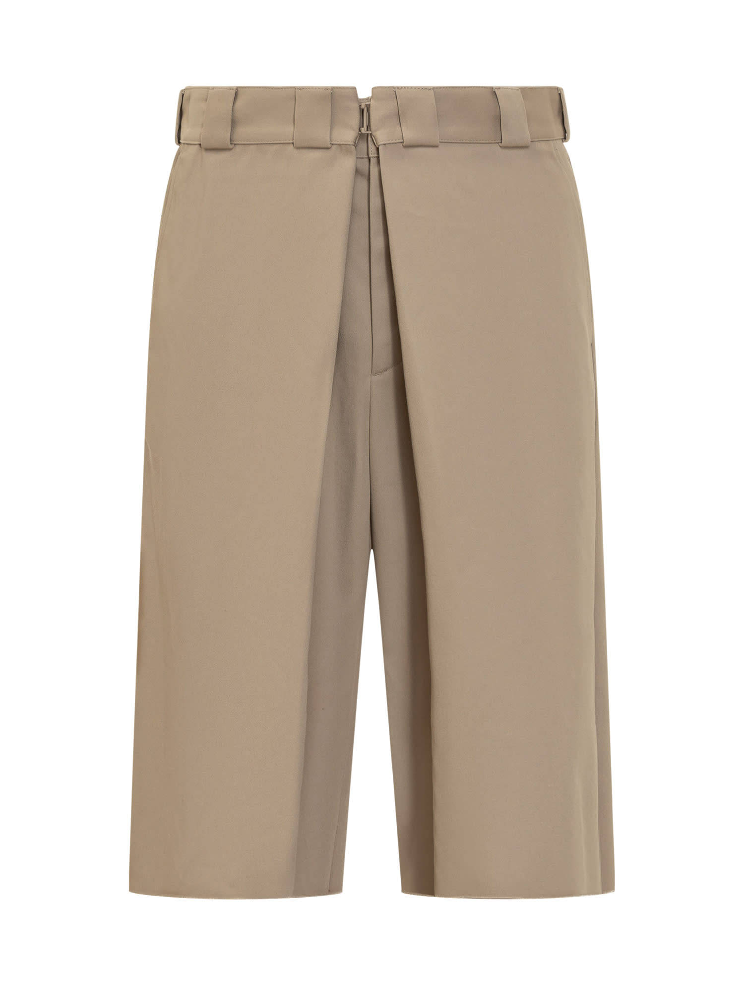 Givenchy Regular Fit Bermuda Chino Pants In Beige