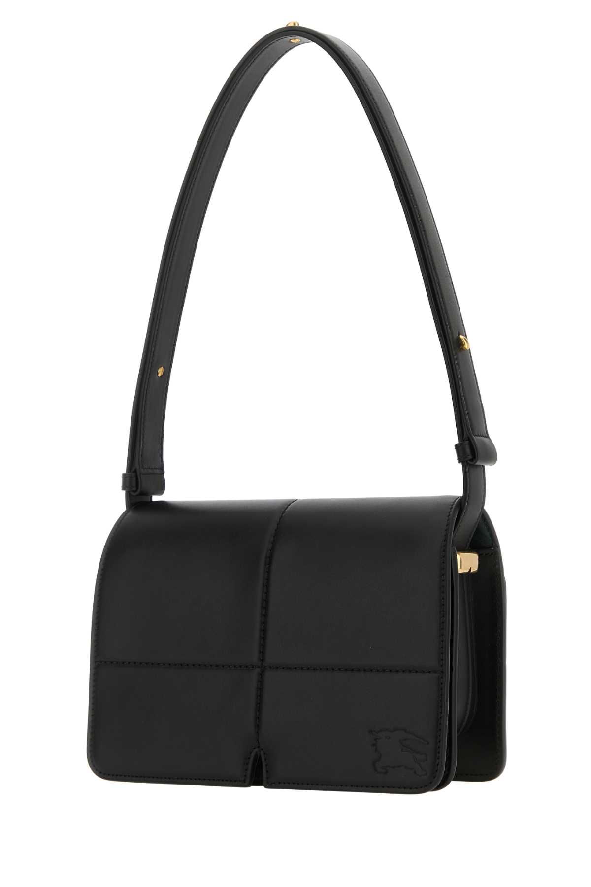 Shop Burberry Black Leather Snip Shoulder Bag