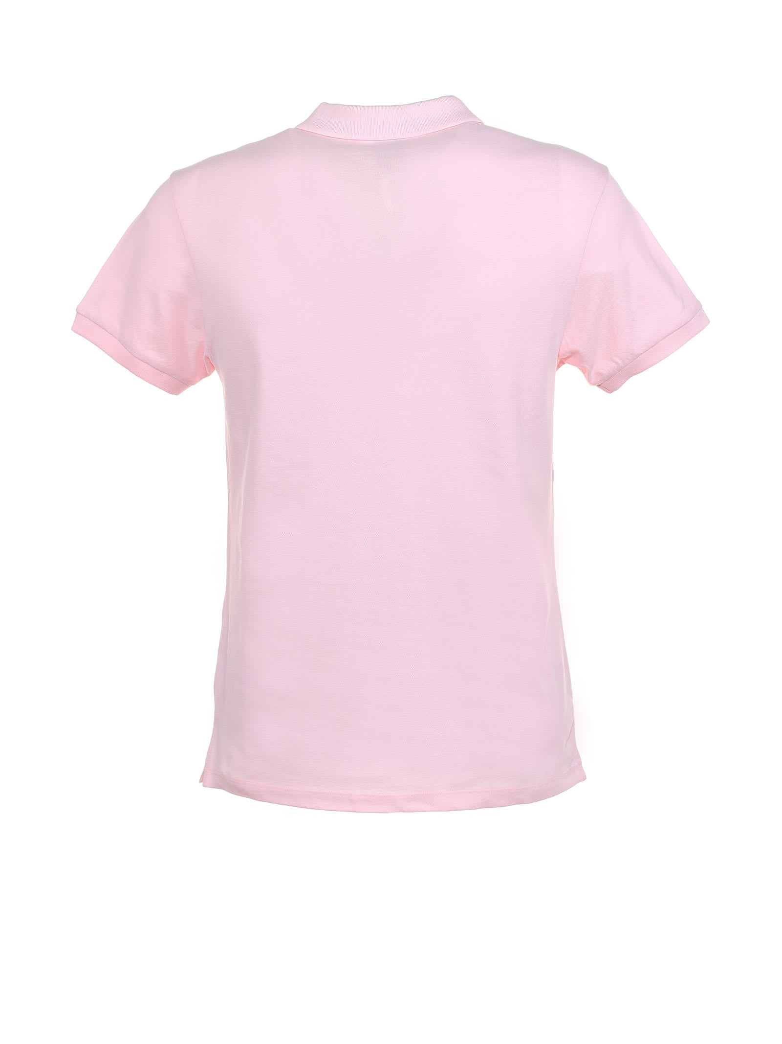 Shop Colmar Cotton Polo Shirt With Logo In Rosa