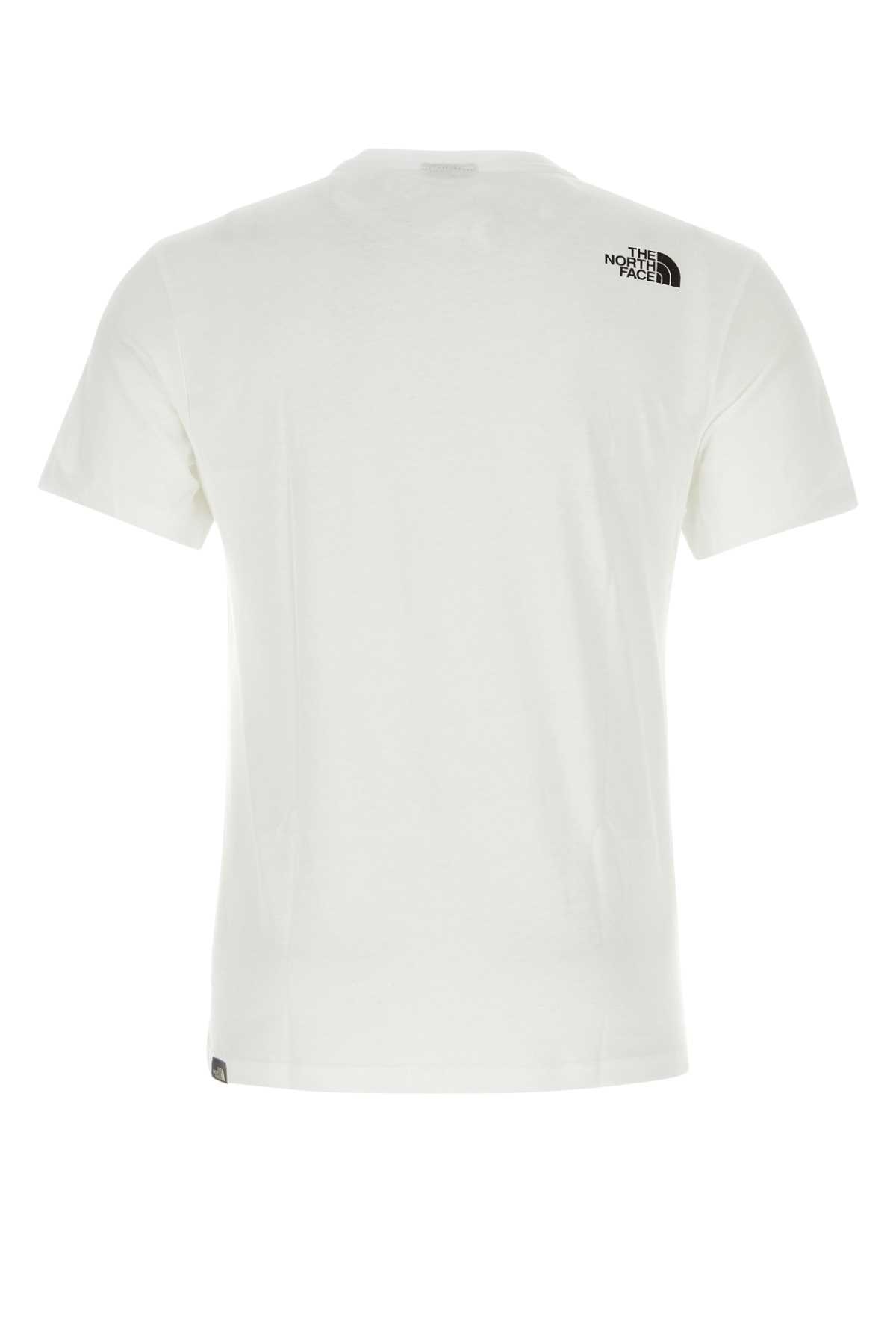 Shop The North Face White Cotton T-shirt In Tnf White